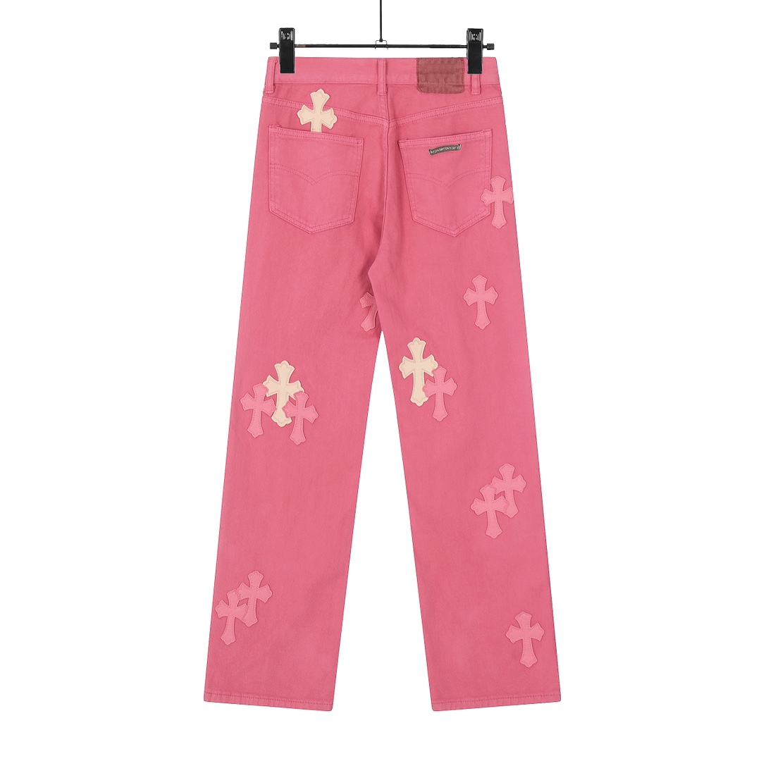 Chrome hearts X SexRecords Jeans - FashionPlug