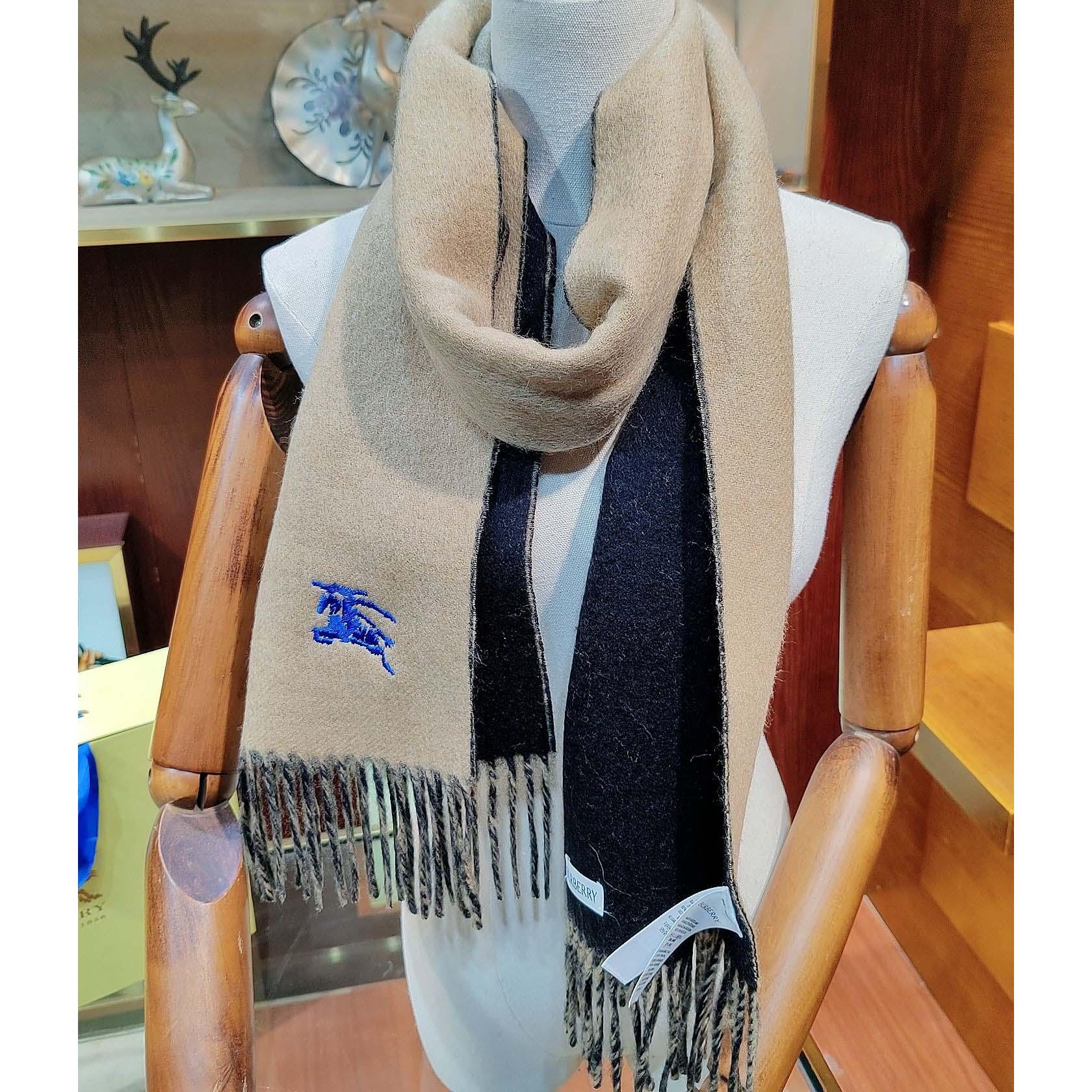 Burberry Reversible Cashmere Scarf - FashionPlug