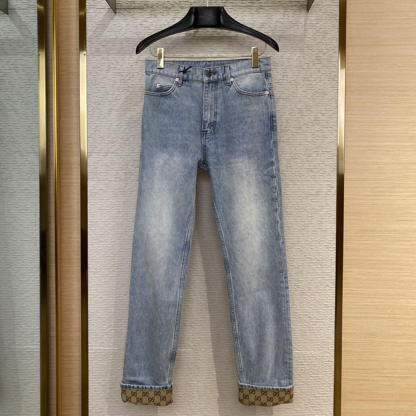 Gucci Mid-rise Straight-leg Jeans - FashionPlug