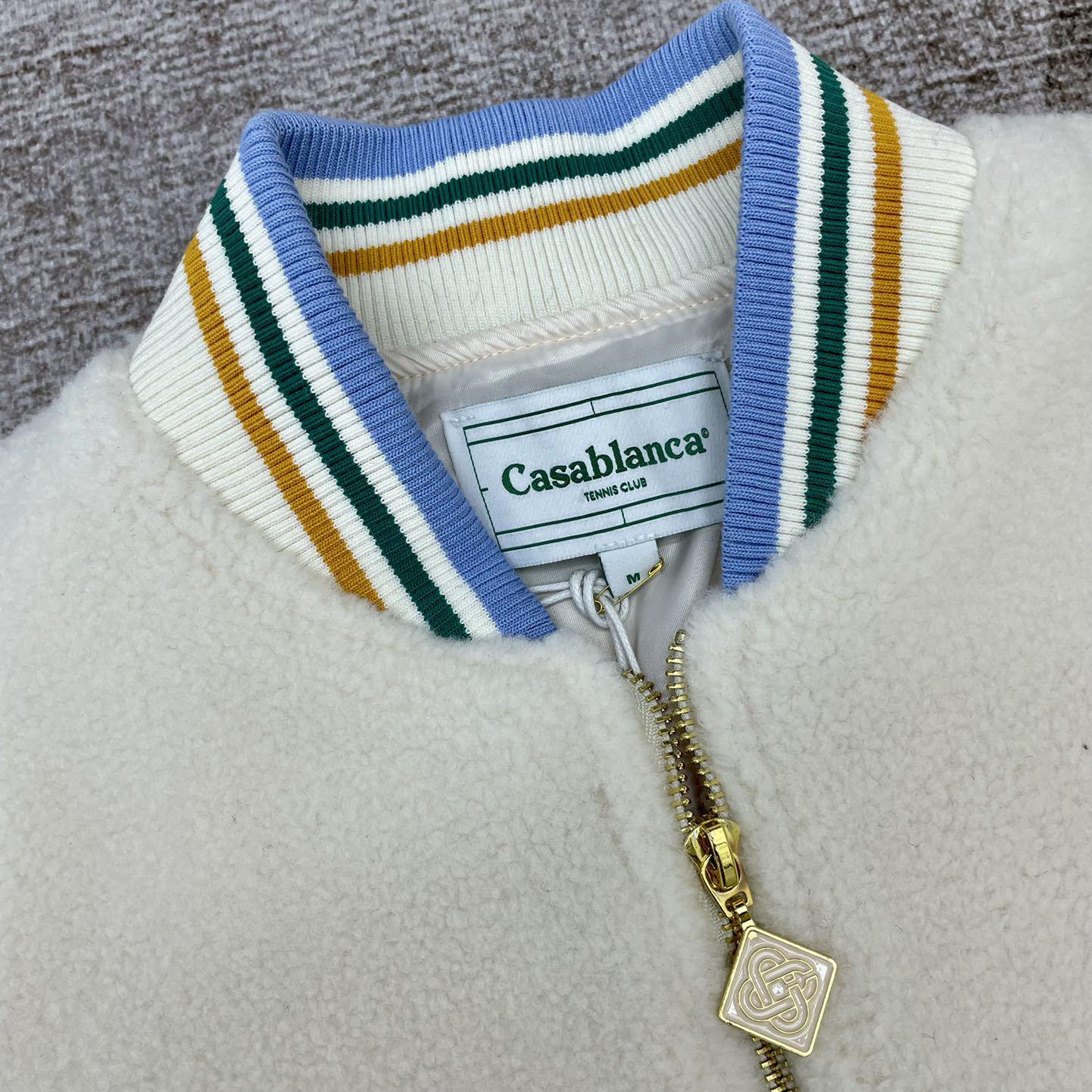 Casablanca Maison Pastelle Bomber Jacket    c940 - FashionPlug