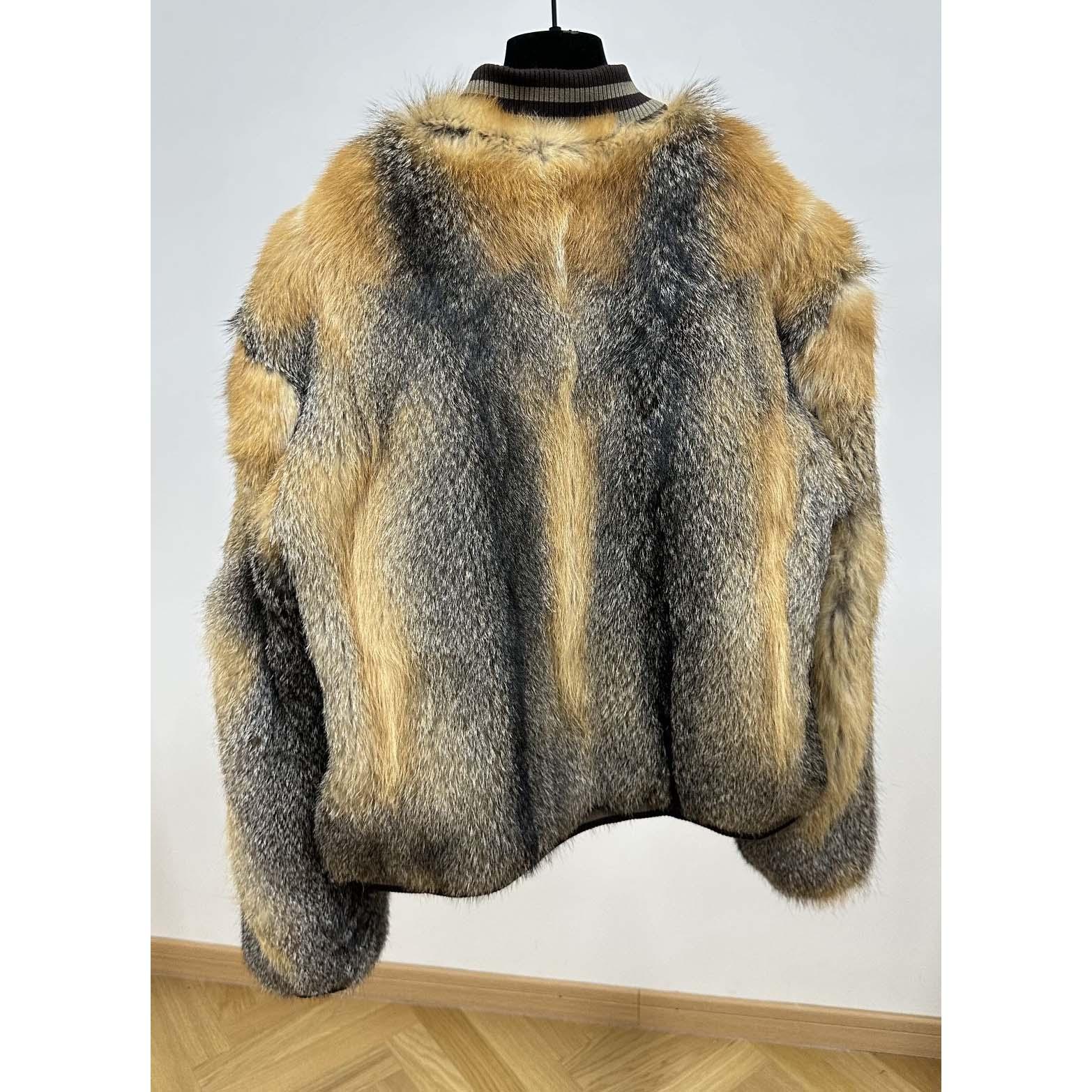 Louis Vuitton Fox Fur Bomber  1AFXBD - FashionPlug