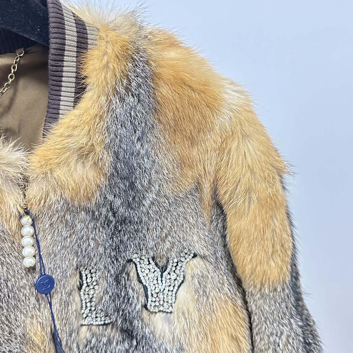 Louis Vuitton Fox Fur Bomber  1AFXBD - FashionPlug