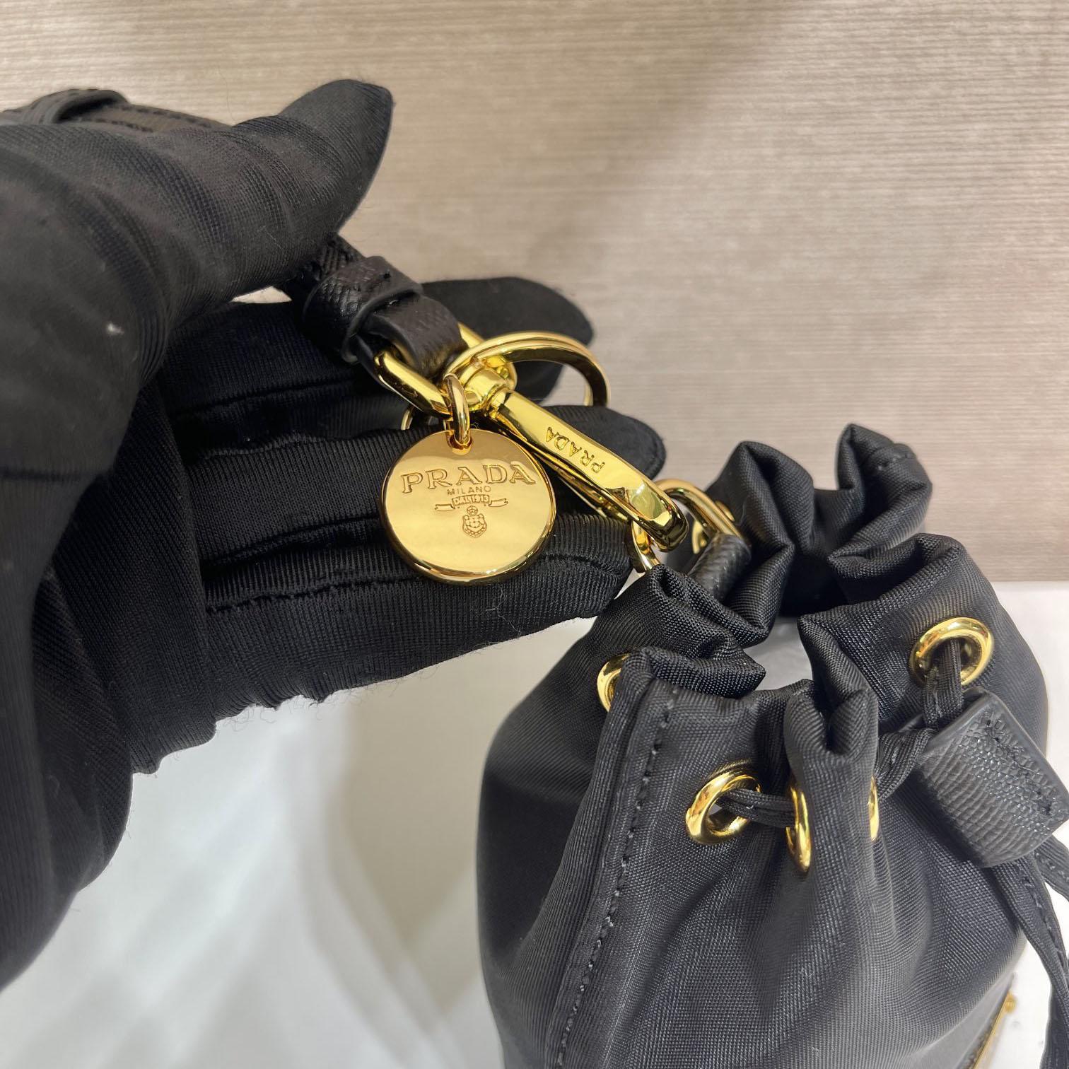 Prada Mini Icon Re-Nylon Bag Charm - FashionPlug