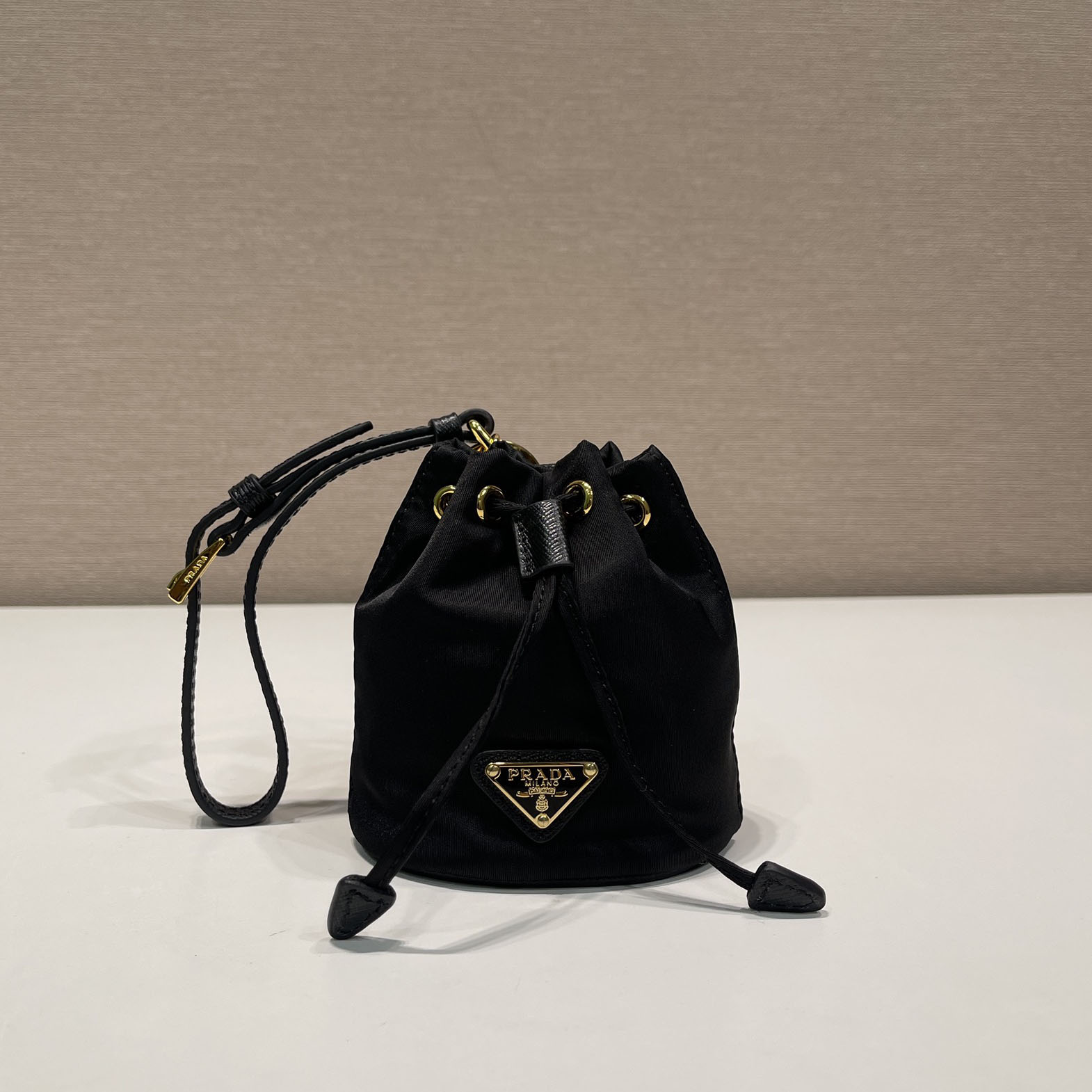 Prada Mini Icon Re-Nylon Bag Charm - FashionPlug