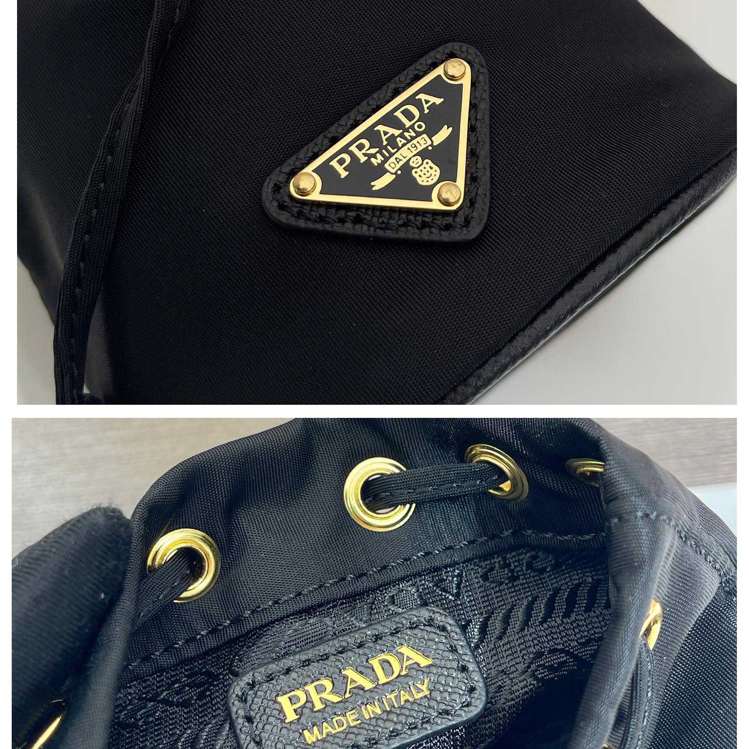 Prada Mini Icon Re-Nylon Bag Charm - FashionPlug