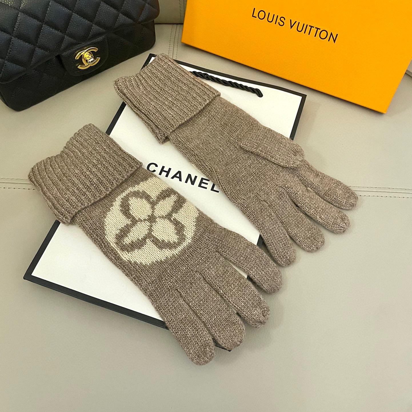 Louis Vuitton LV Medallion Gloves - FashionPlug