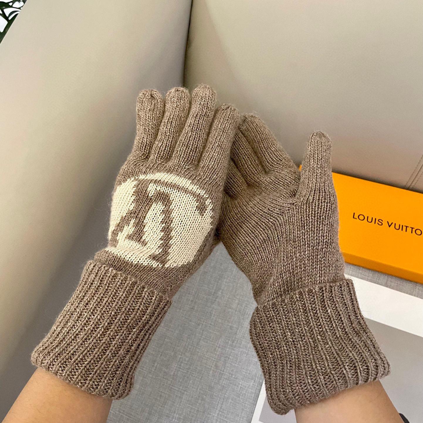 Louis Vuitton LV Medallion Gloves - FashionPlug