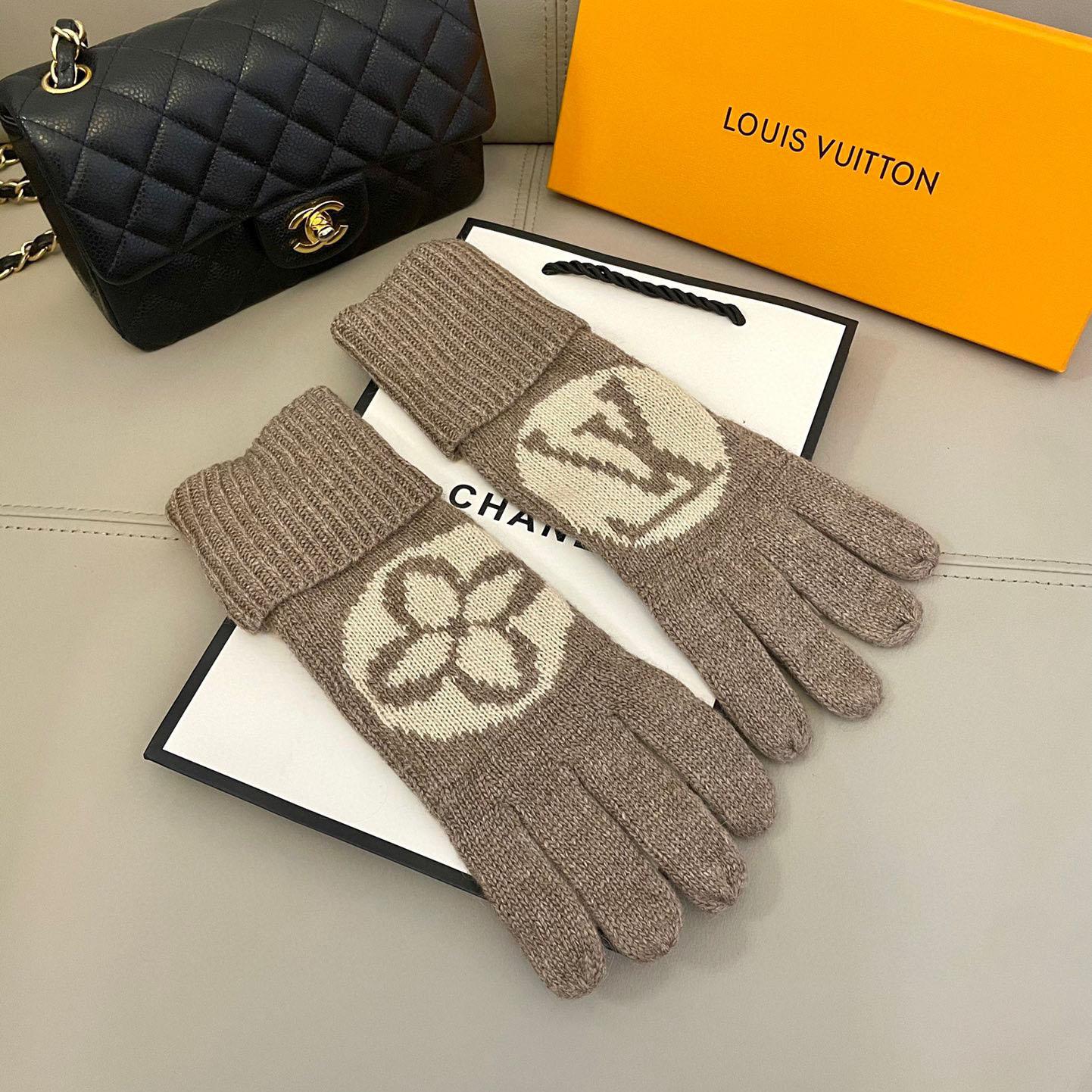 Louis Vuitton LV Medallion Gloves - FashionPlug