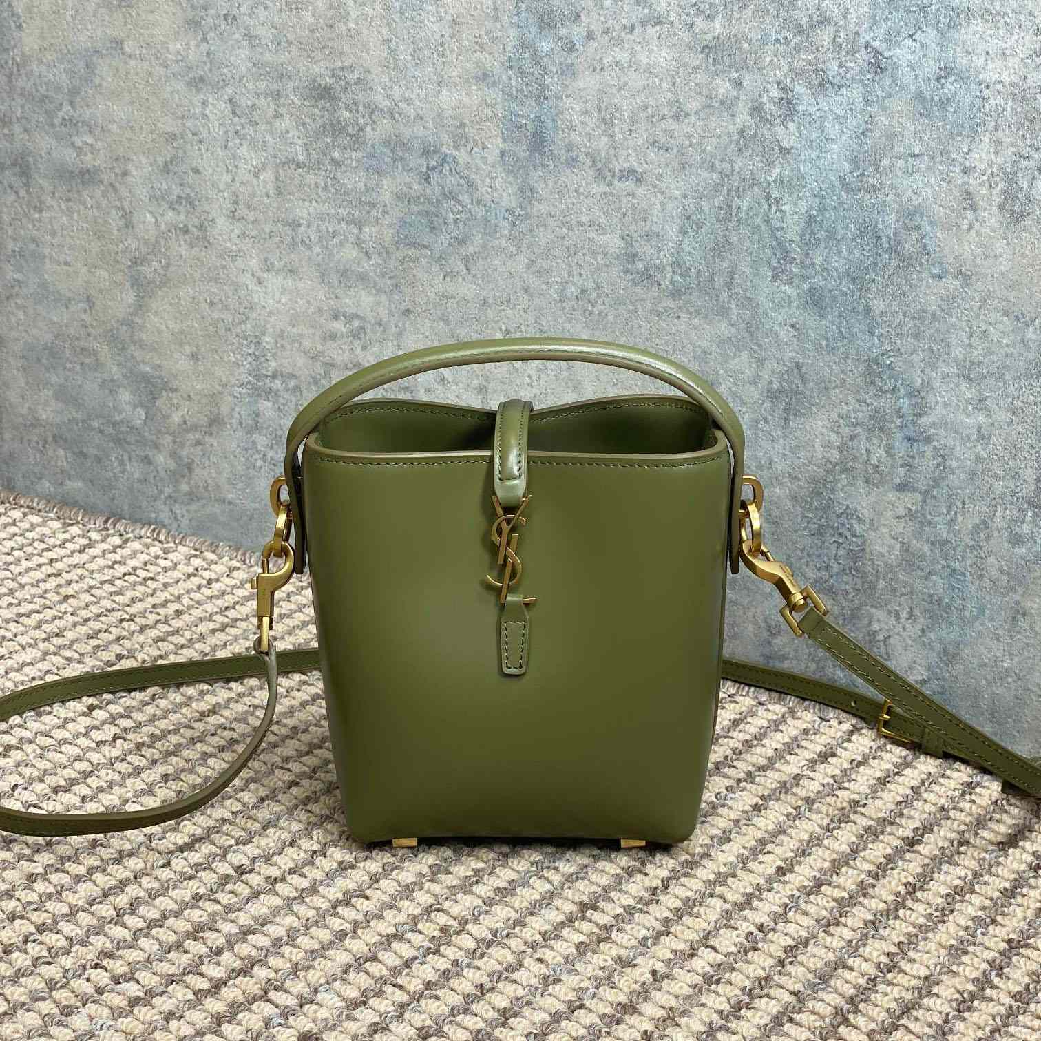 Saint Laurent Le 37 Mini In Shiny Leather - FashionPlug