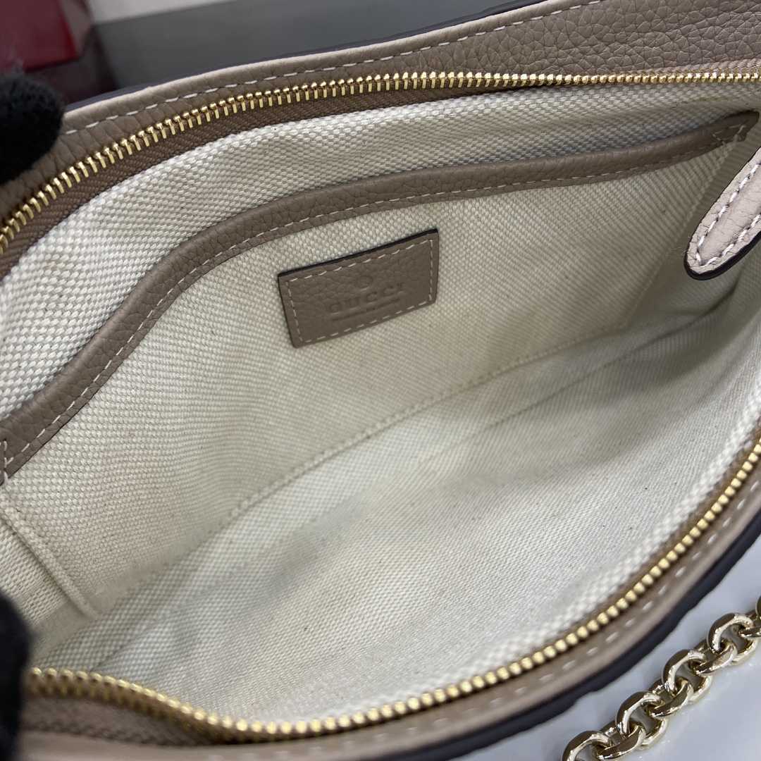 Gucci GG Emblem Medium Shoulder Bag - FashionPlug