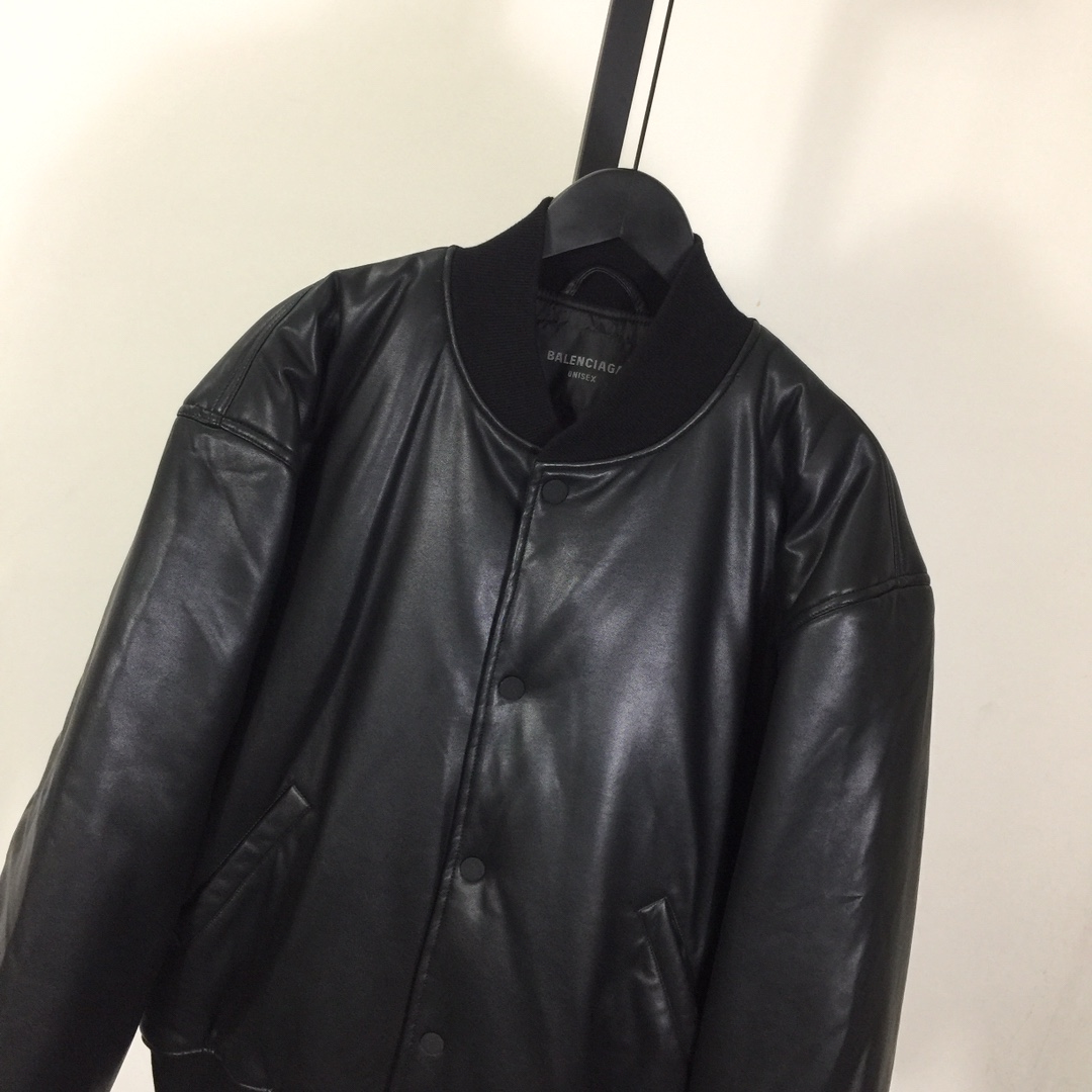 Balenciaga Leather Jacket - FashionPlug