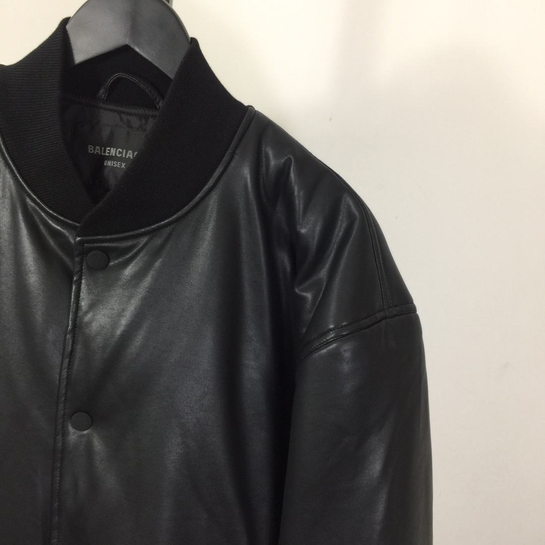 Balenciaga Leather Jacket - FashionPlug