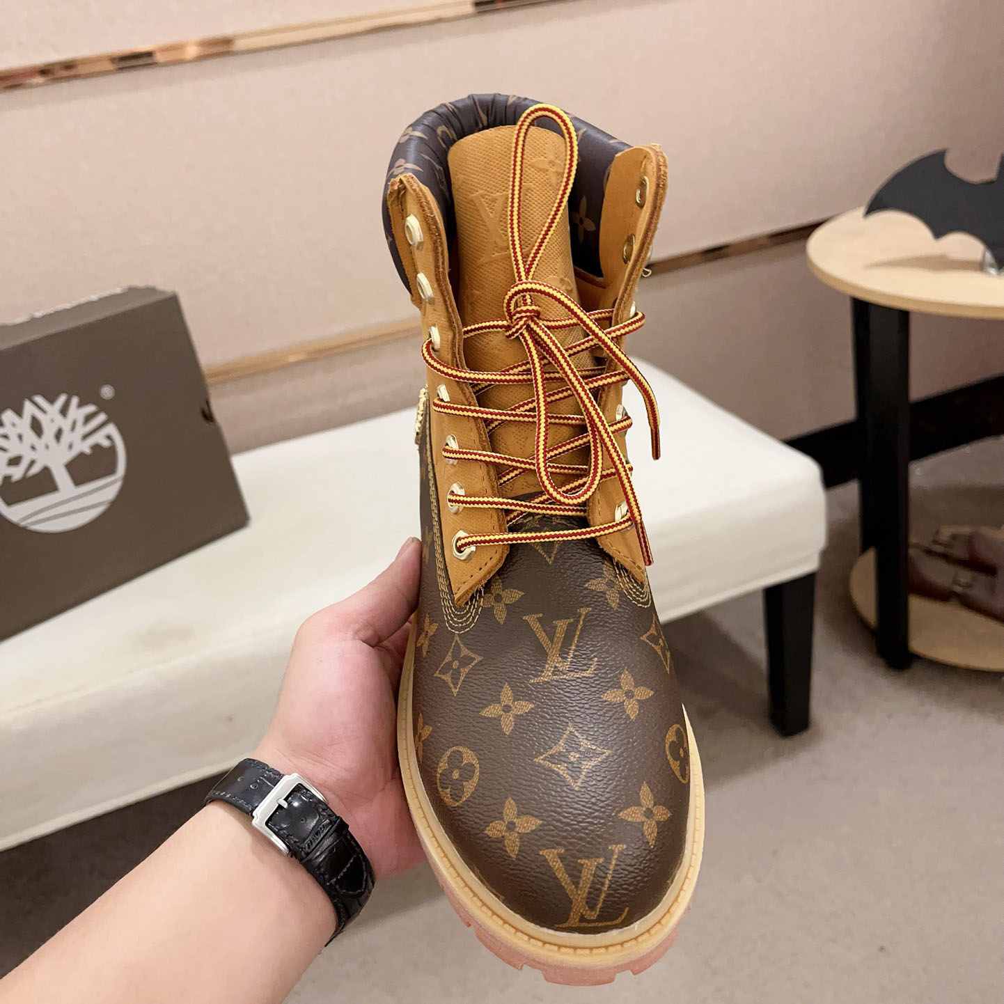 Louis Vuitton Timberland  Ankle Boot - FashionPlug