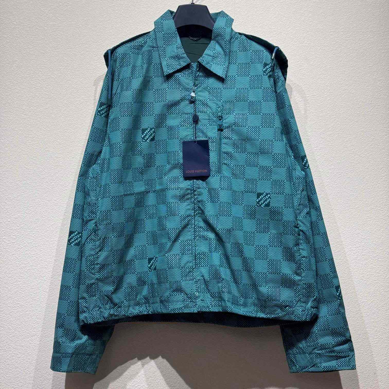 Louis Vuitton Printed Nylon Hooded Windbreaker   - FashionPlug