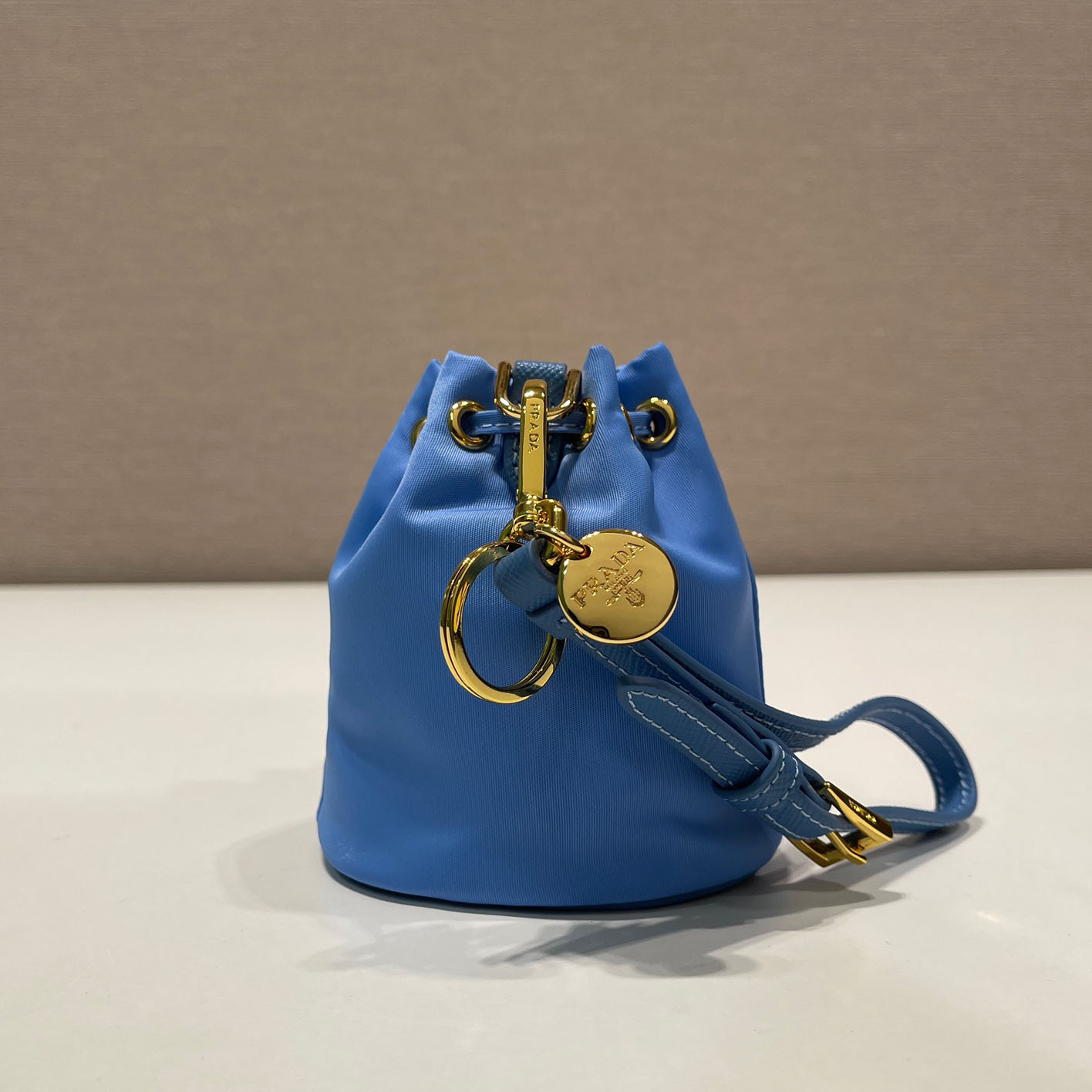 Prada Mini Icon Re-Nylon Bag Charm - FashionPlug