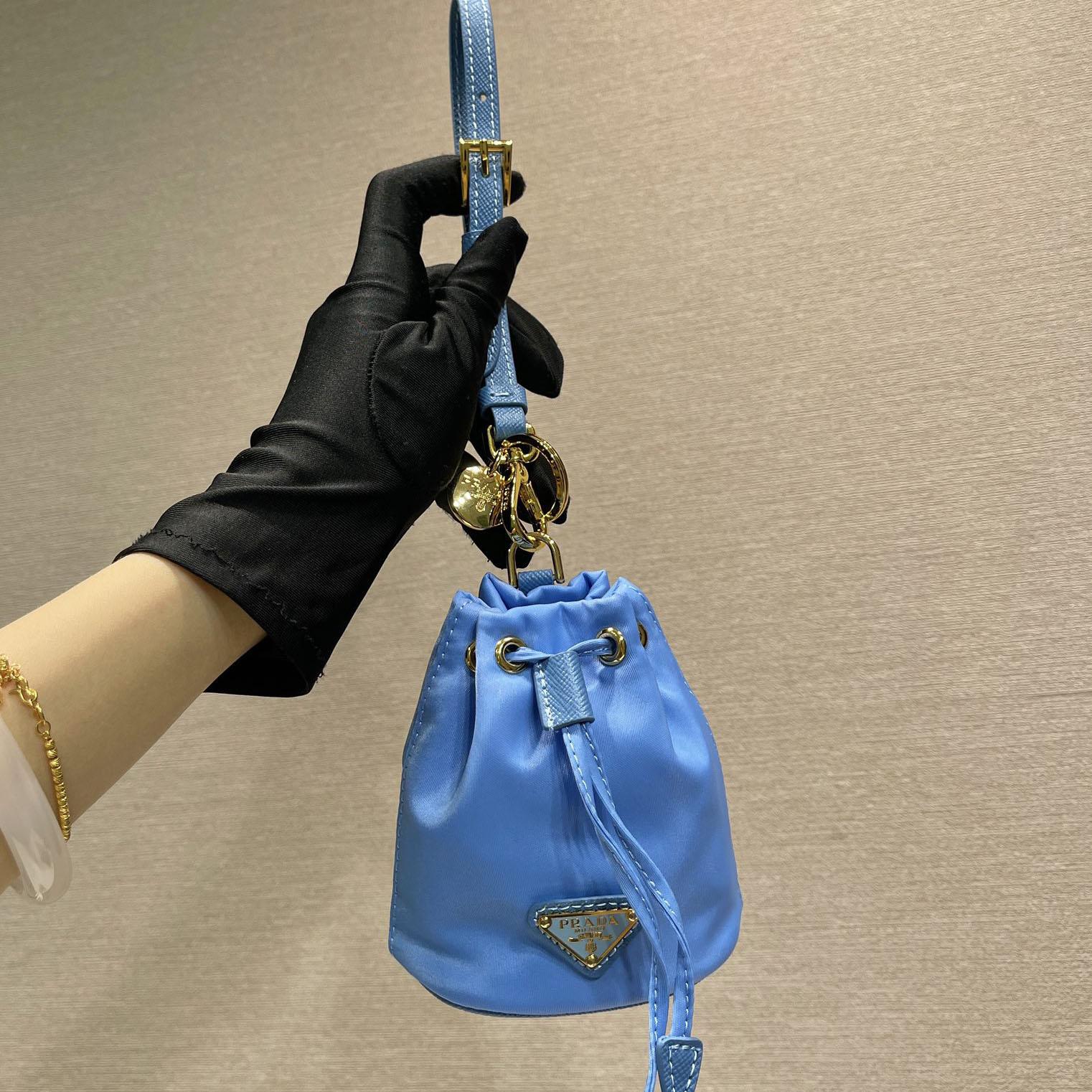 Prada Mini Icon Re-Nylon Bag Charm - FashionPlug