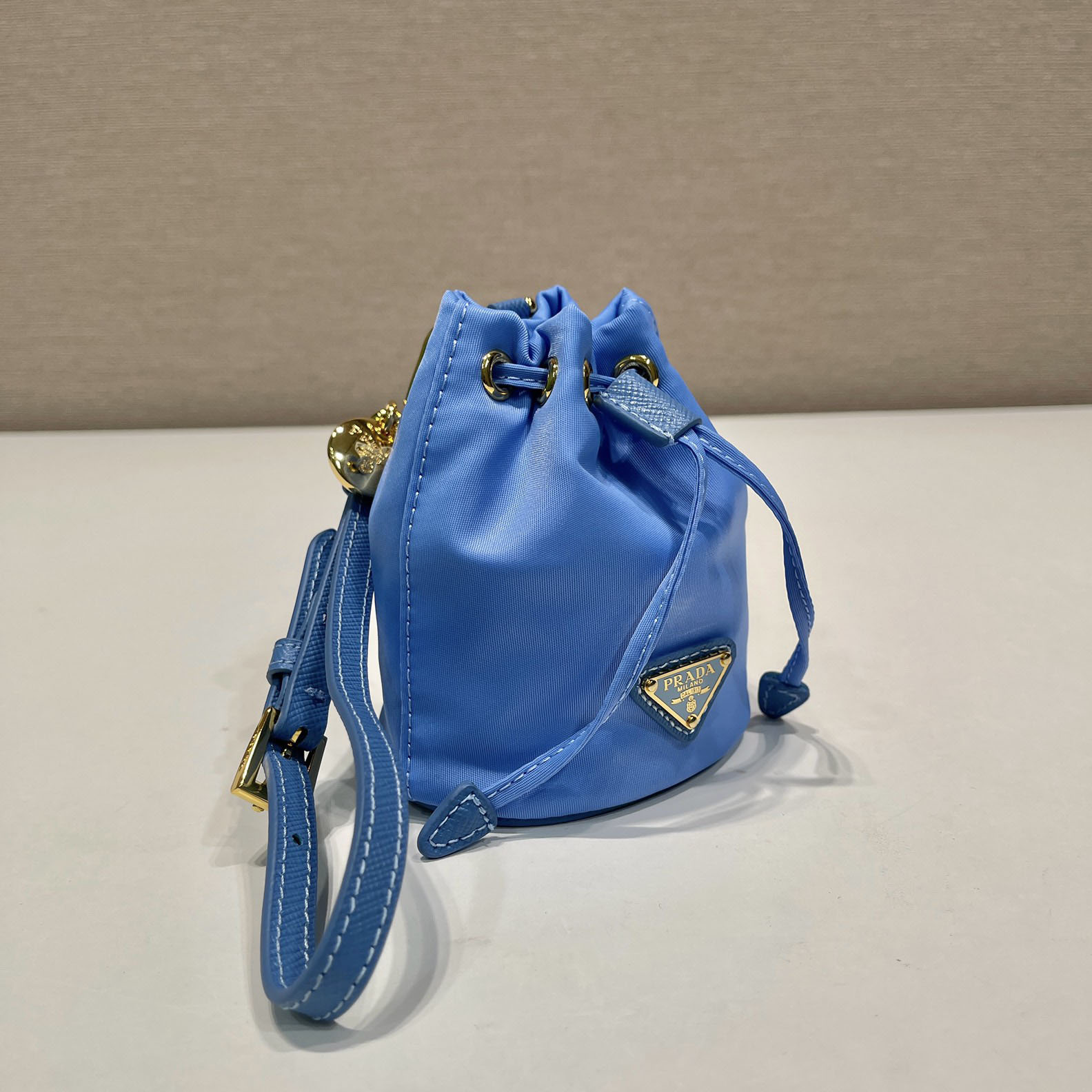 Prada Mini Icon Re-Nylon Bag Charm - FashionPlug