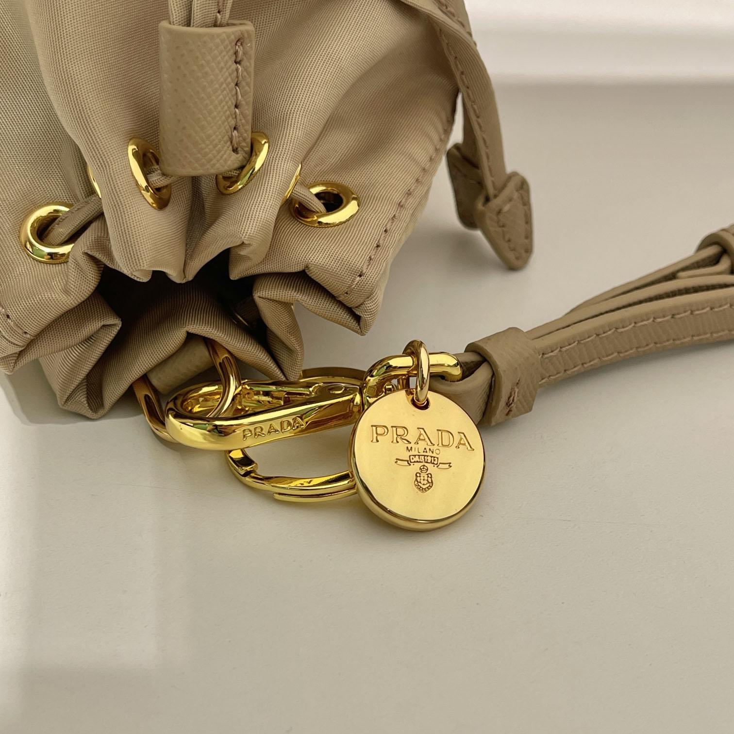 Prada Mini Icon Re-Nylon Bag Charm - FashionPlug