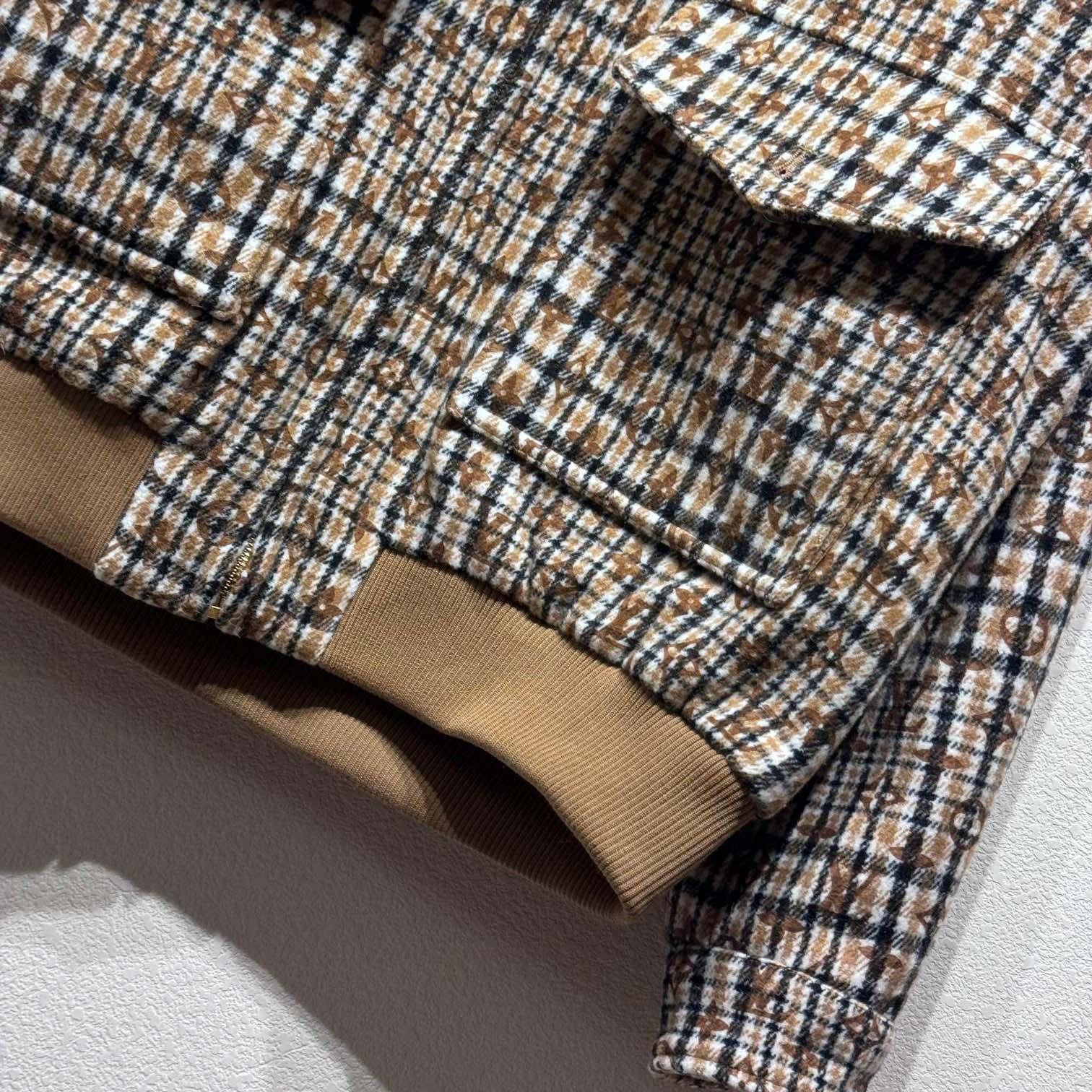 Louis Vuitton Monogram Wool Harrington Blouson   1AGIP6 - FashionPlug