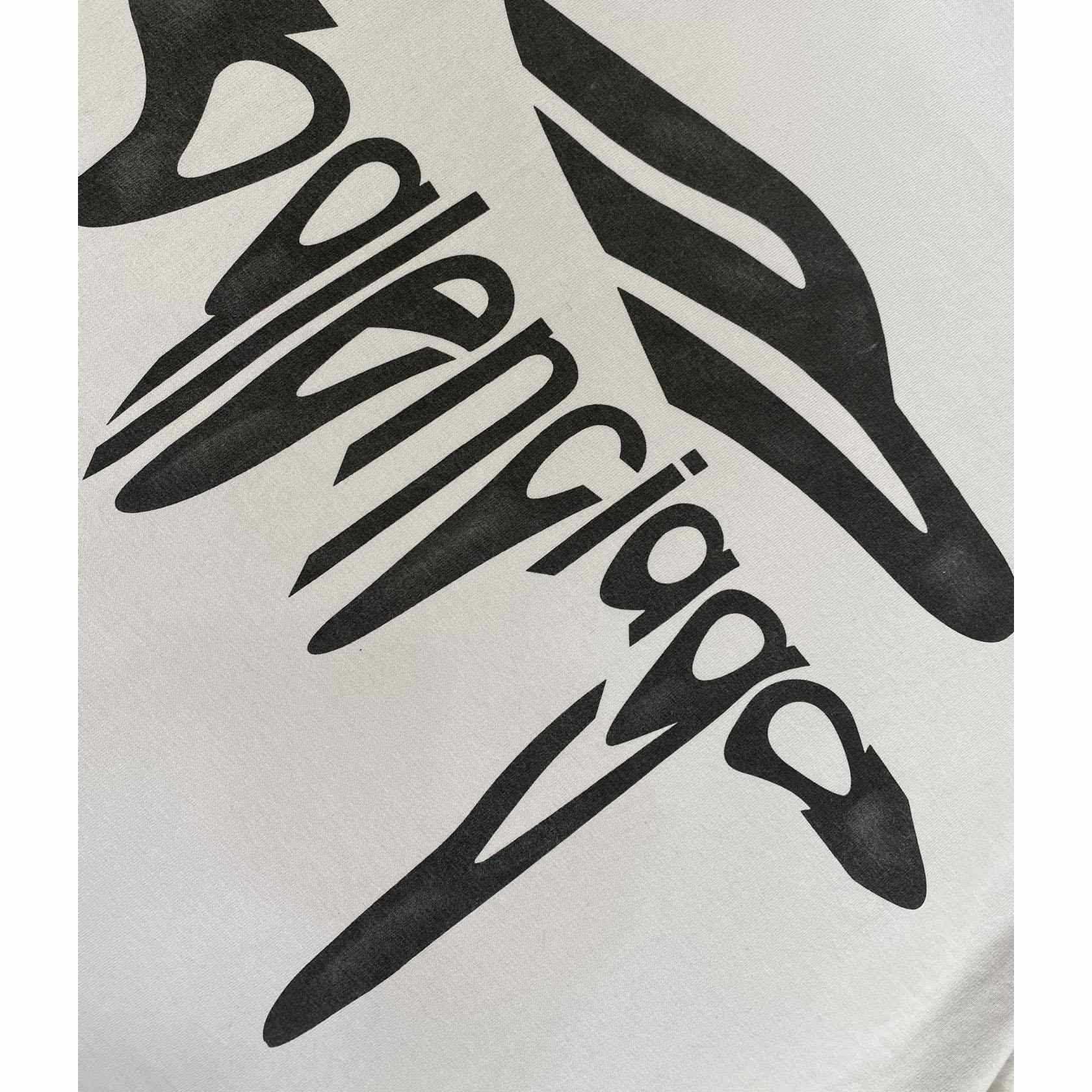 Balenciaga 3B Liquefied T-Shirt Oversized in Dirty White - FashionPlug