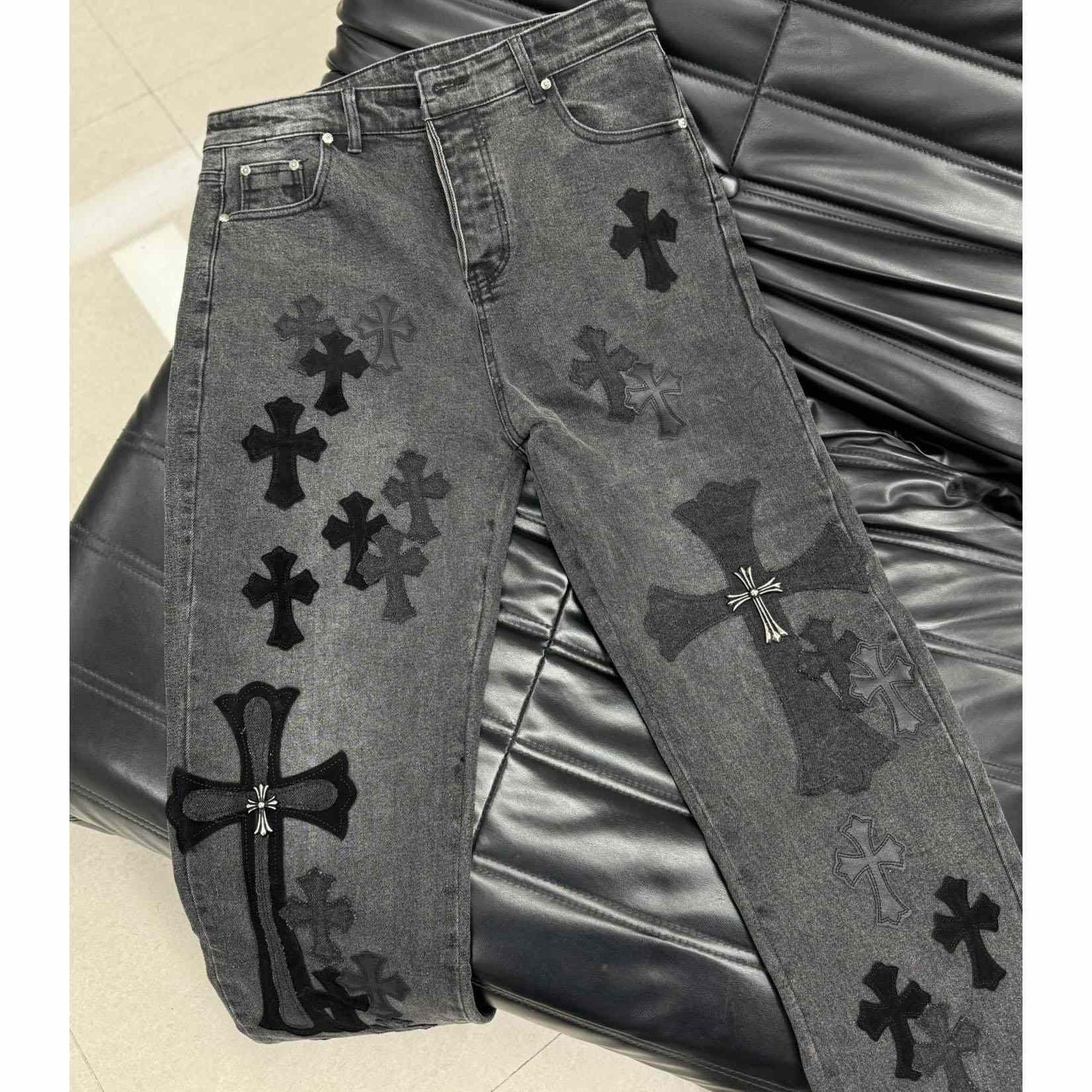 Chrome Heart X SexRecords Jeans - FashionPlug
