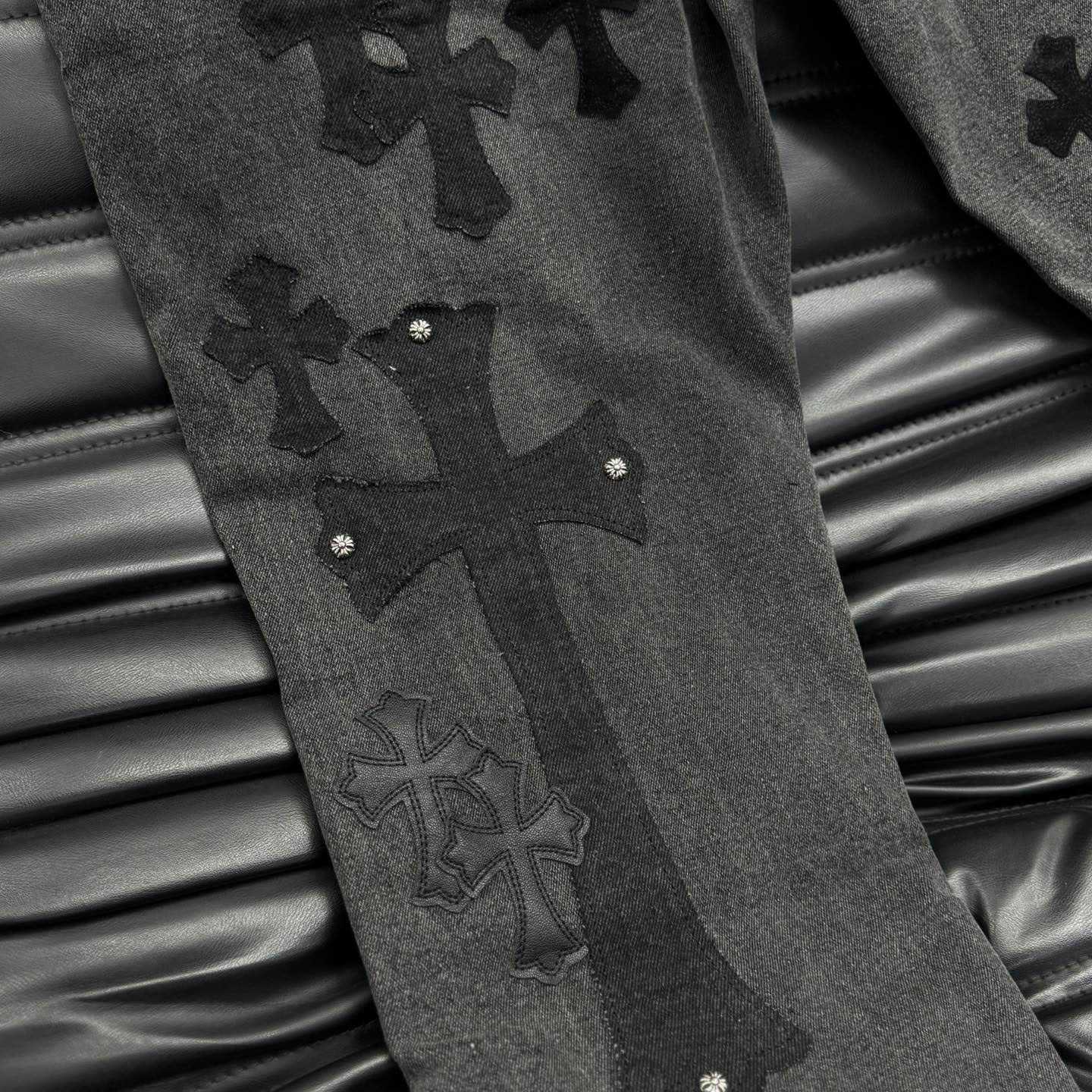 Chrome Heart X SexRecords Jeans - FashionPlug