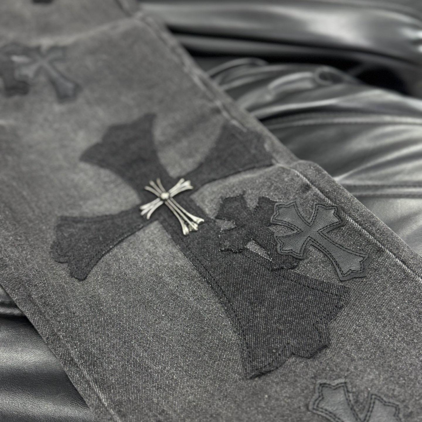 Chrome Heart X SexRecords Jeans - FashionPlug