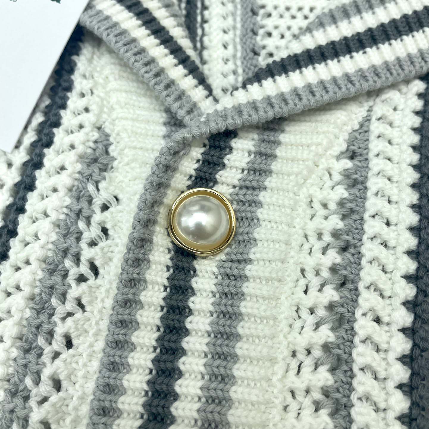 Casablanca Crochet Textured Cardigan   Z6003 - FashionPlug