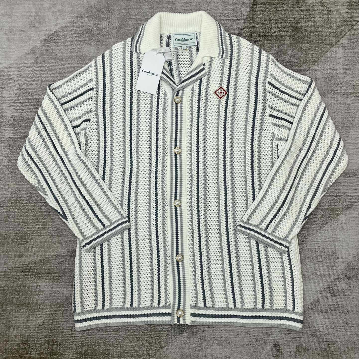 Casablanca Crochet Textured Cardigan   Z6003 - FashionPlug