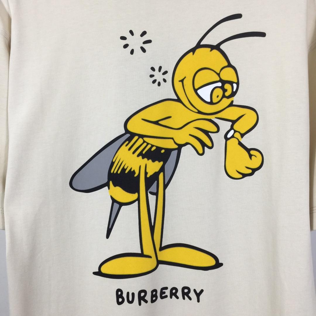 Burberry Bee Cotton T-shirt   - FashionPlug
