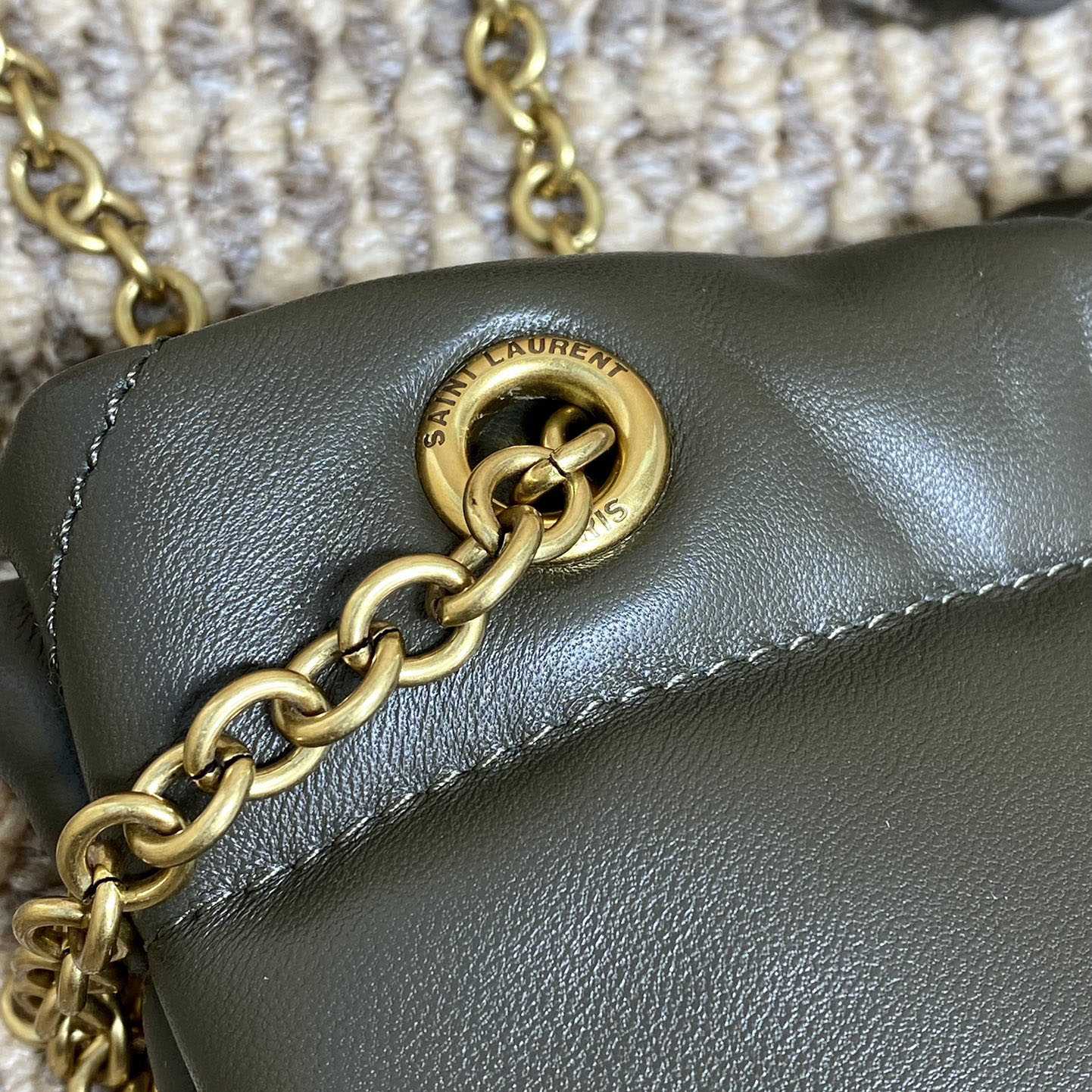 Saint Laurent Jamie Pochon In Lambskin - FashionPlug