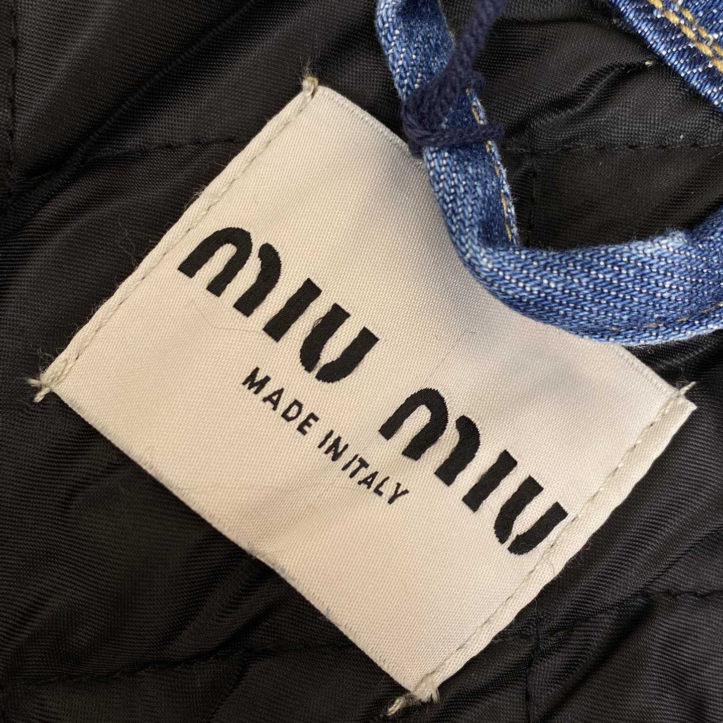 Miu Miu Denim Down Jacket - FashionPlug