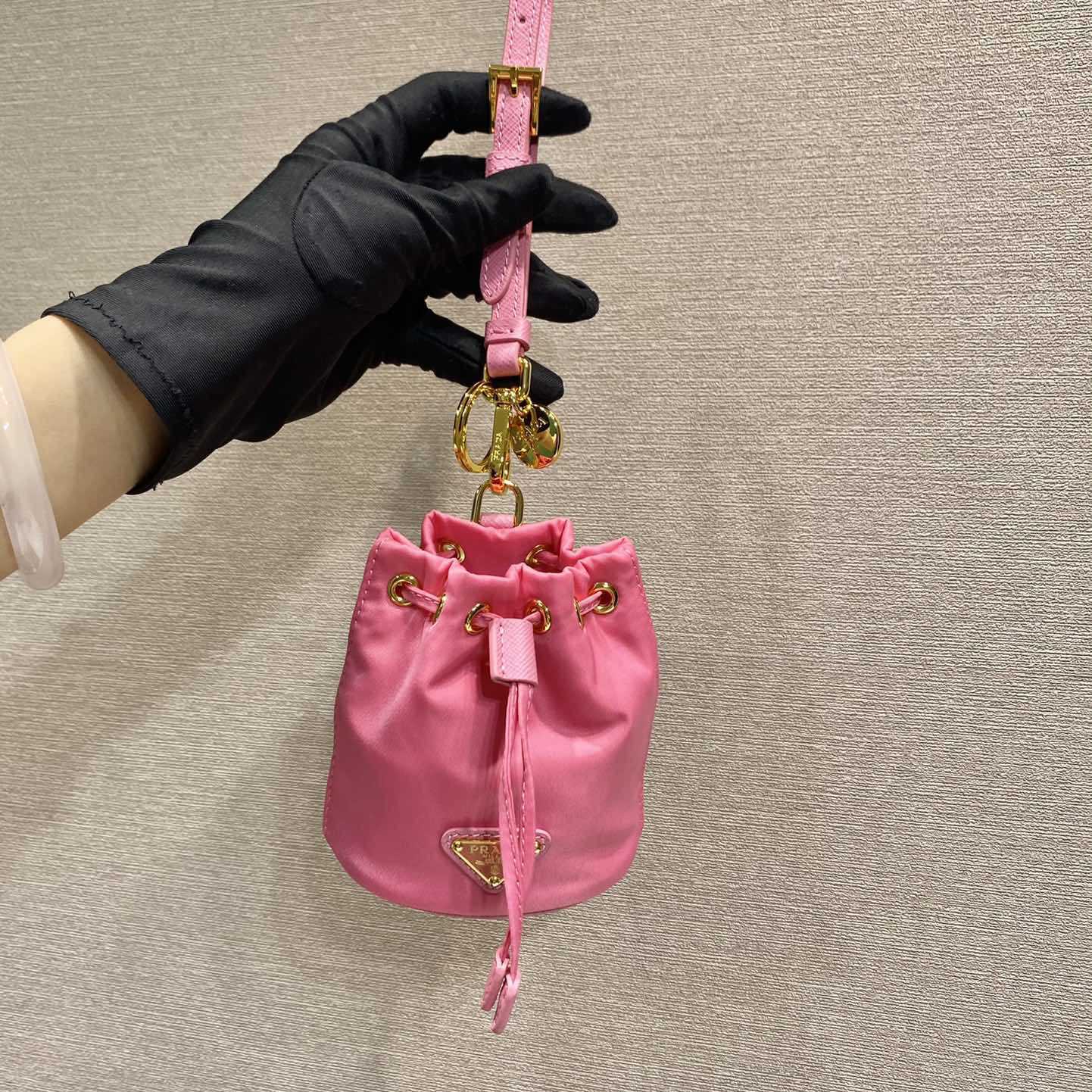 Prada Mini Icon Re-Nylon Bag Charm - FashionPlug