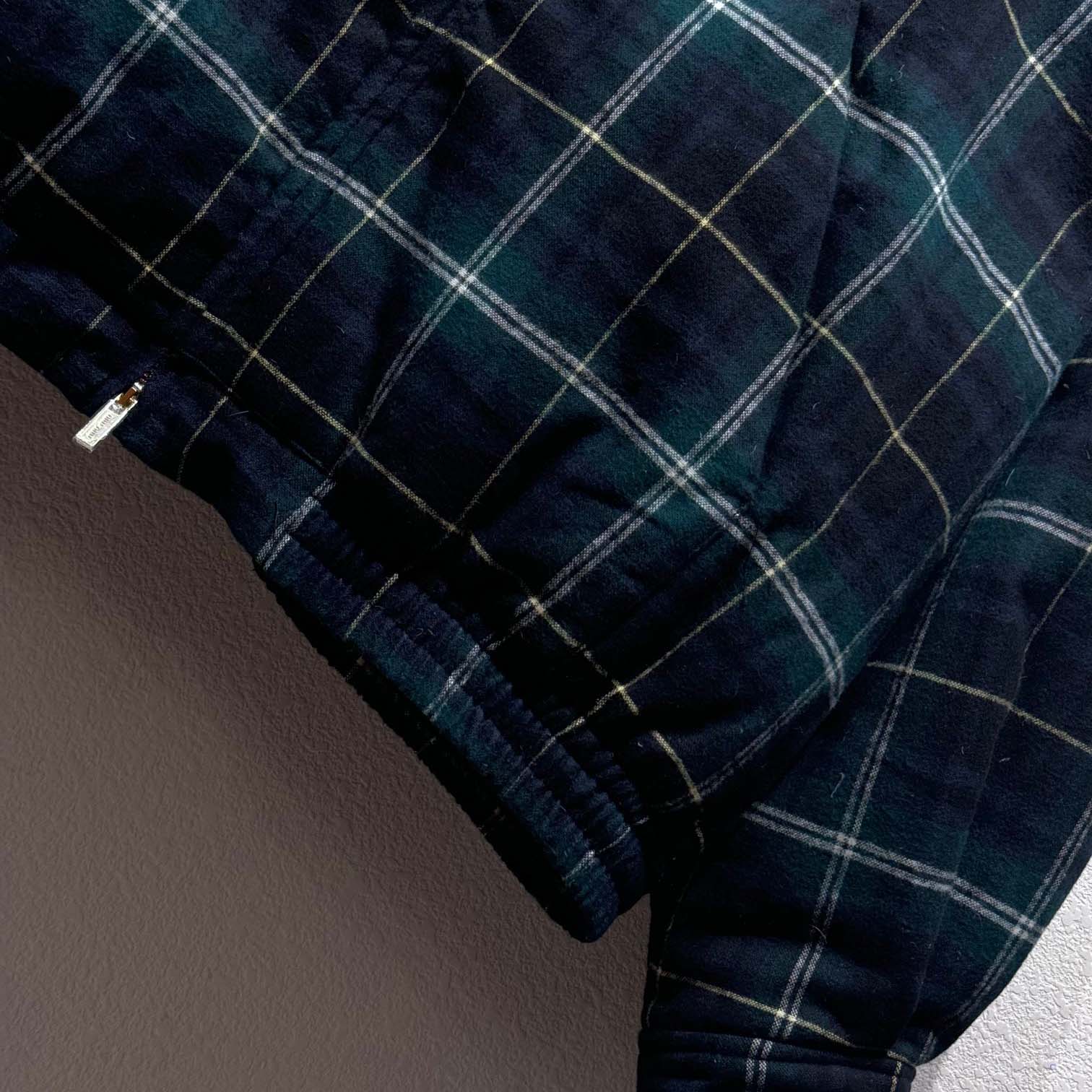 Miu Miu Plaid Hoodie Jacket - FashionPlug