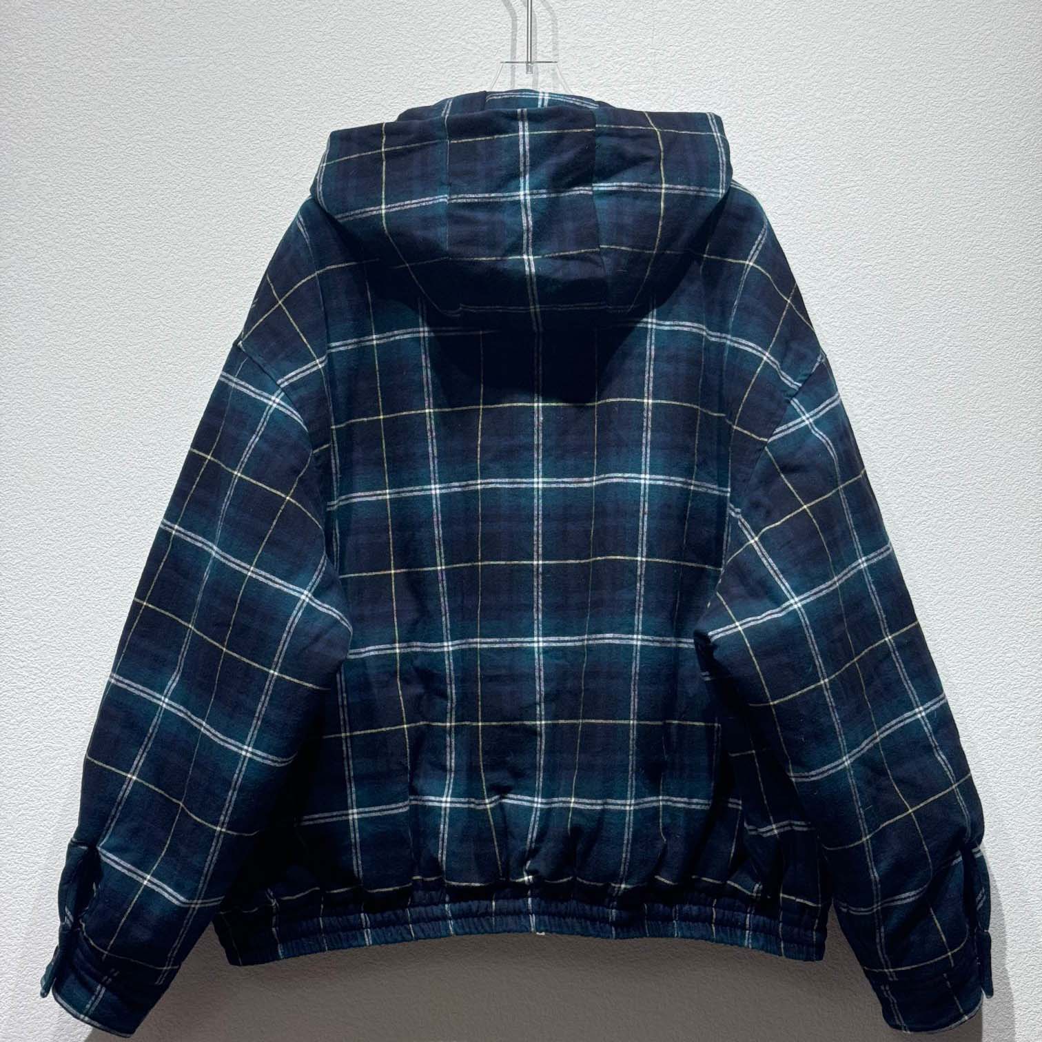 Miu Miu Plaid Hoodie Jacket - FashionPlug