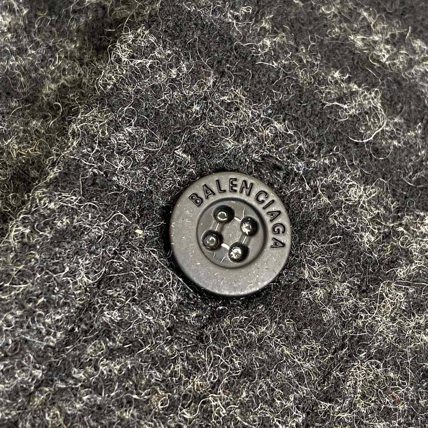 Balenciaga Black Checked Wool-Blend Flannel Shirt - FashionPlug