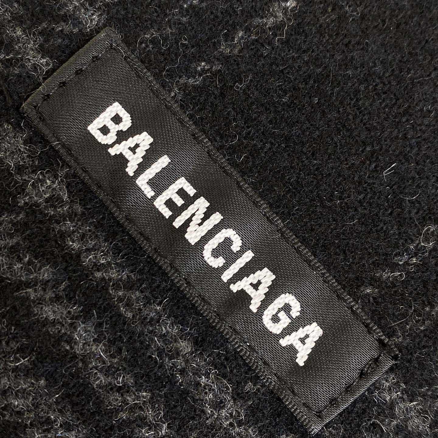 Balenciaga Black Checked Wool-Blend Flannel Shirt - FashionPlug