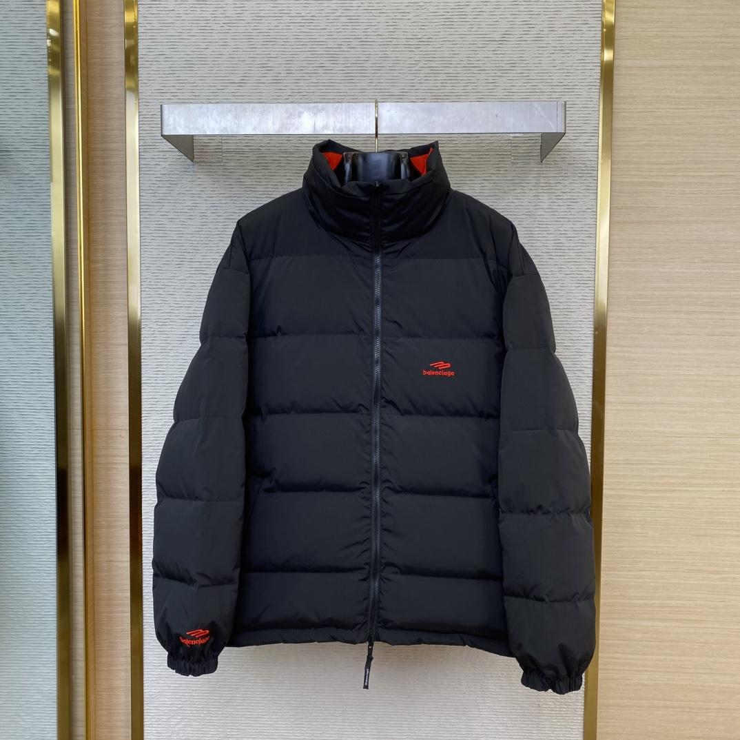 Balenciaga Logo-print Reversible Puffer Jacket - FashionPlug