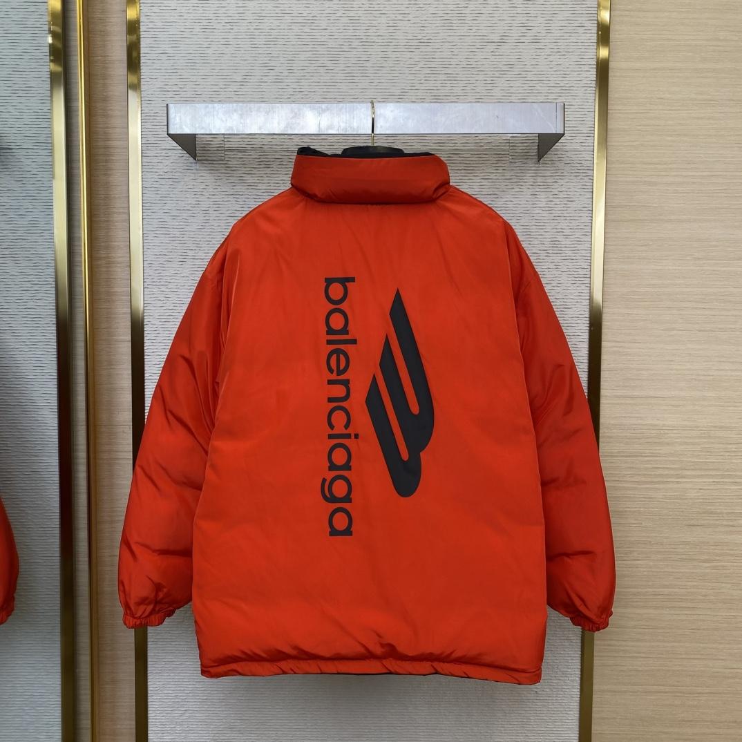 Balenciaga Logo-print Reversible Puffer Jacket - FashionPlug