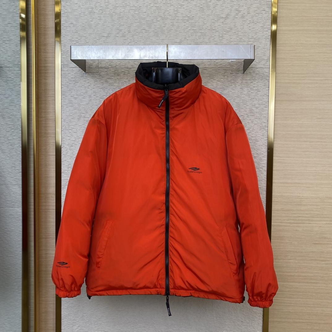 Balenciaga Logo-print Reversible Puffer Jacket - FashionPlug