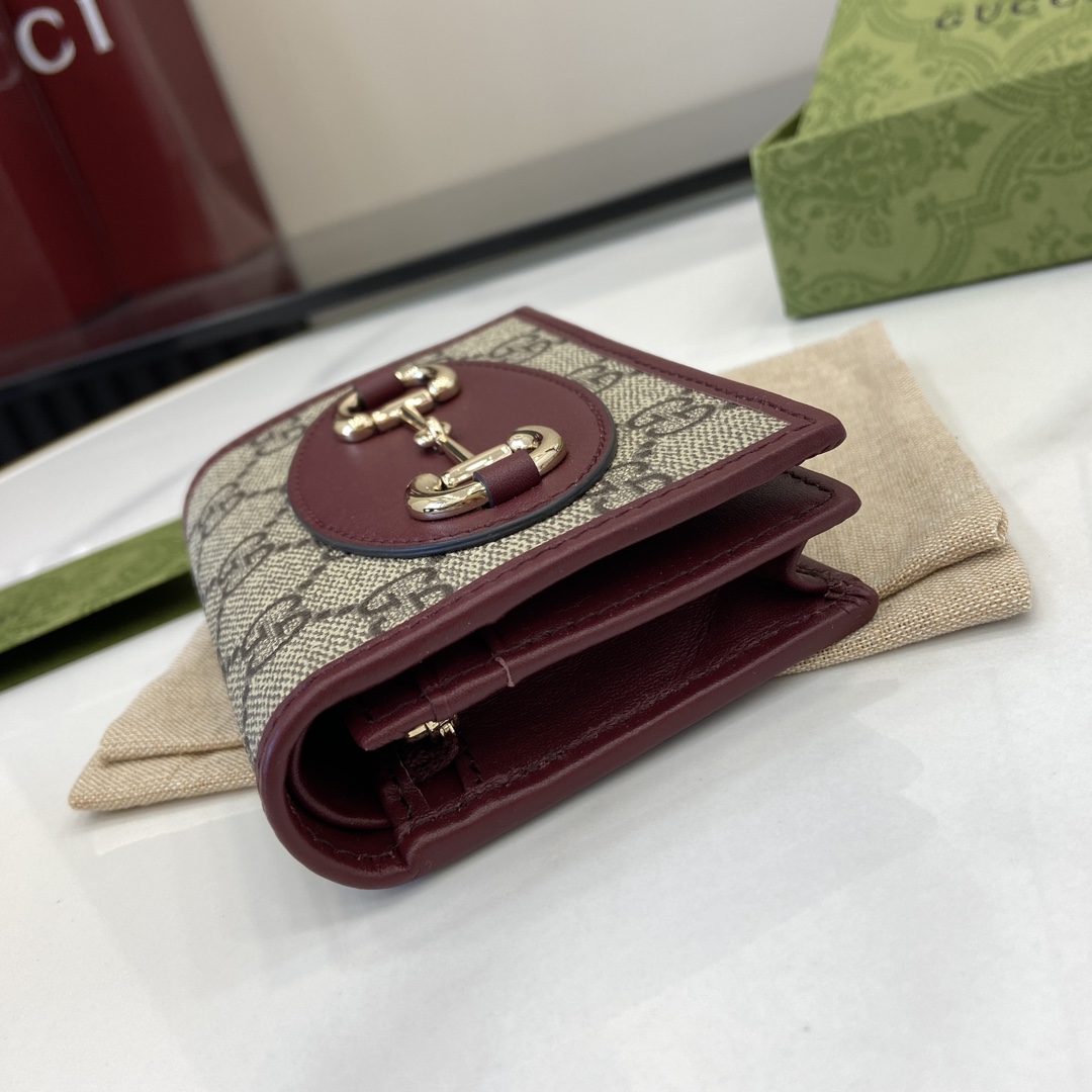 Gucci Horsebit 1955 Card Case Wallet - FashionPlug