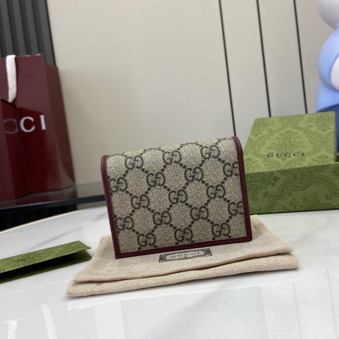 Gucci Horsebit 1955 Card Case Wallet - FashionPlug