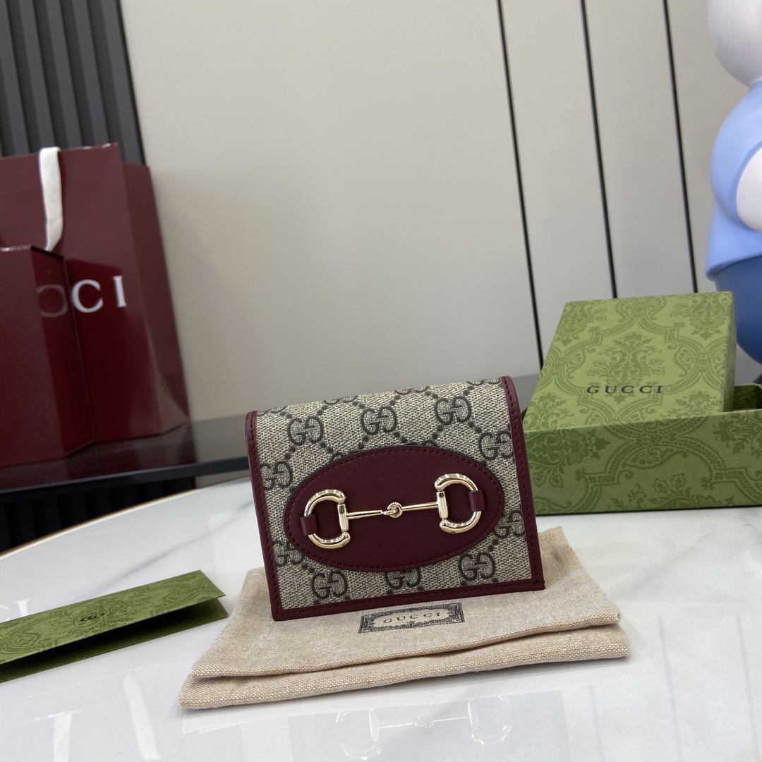Gucci Horsebit 1955 Card Case Wallet - FashionPlug