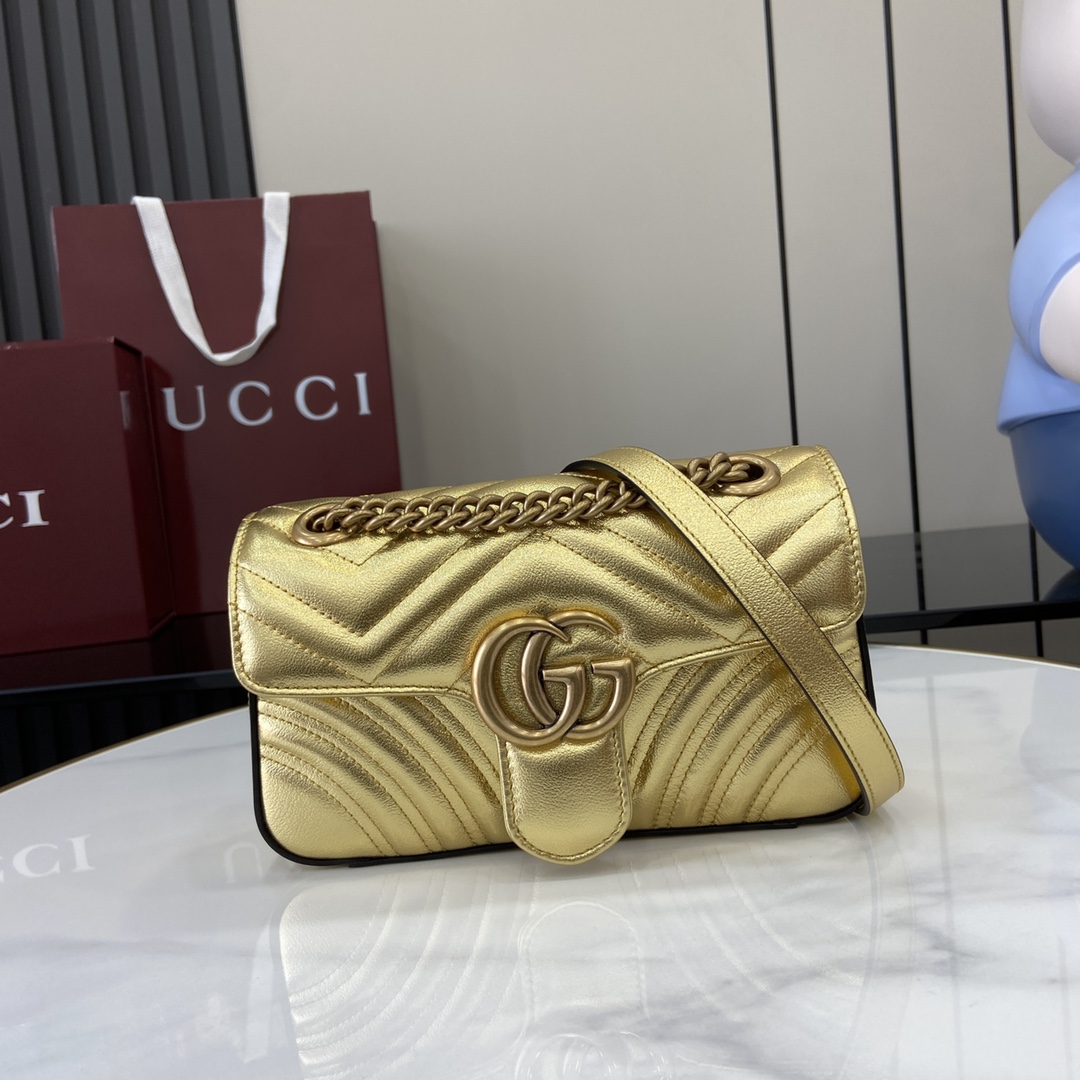Gucci GG Marmont Mini Shoulder Bag - FashionPlug