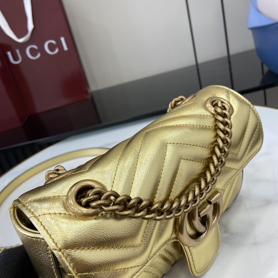 Gucci GG Marmont Mini Shoulder Bag - FashionPlug