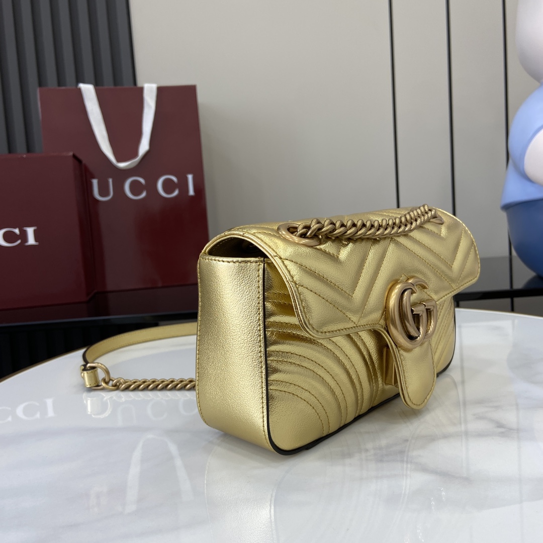 Gucci GG Marmont Mini Shoulder Bag - FashionPlug