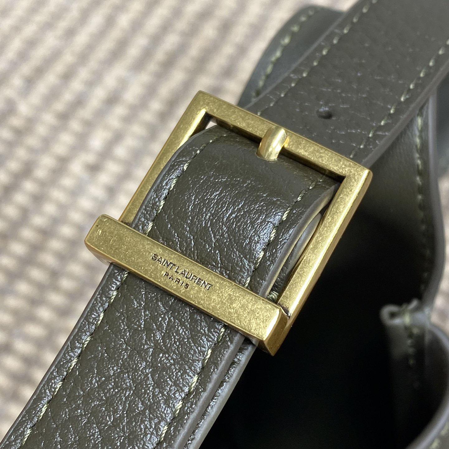 Saint Laurent LE 5 À 7 Supple Baby In Grained Leather - FashionPlug