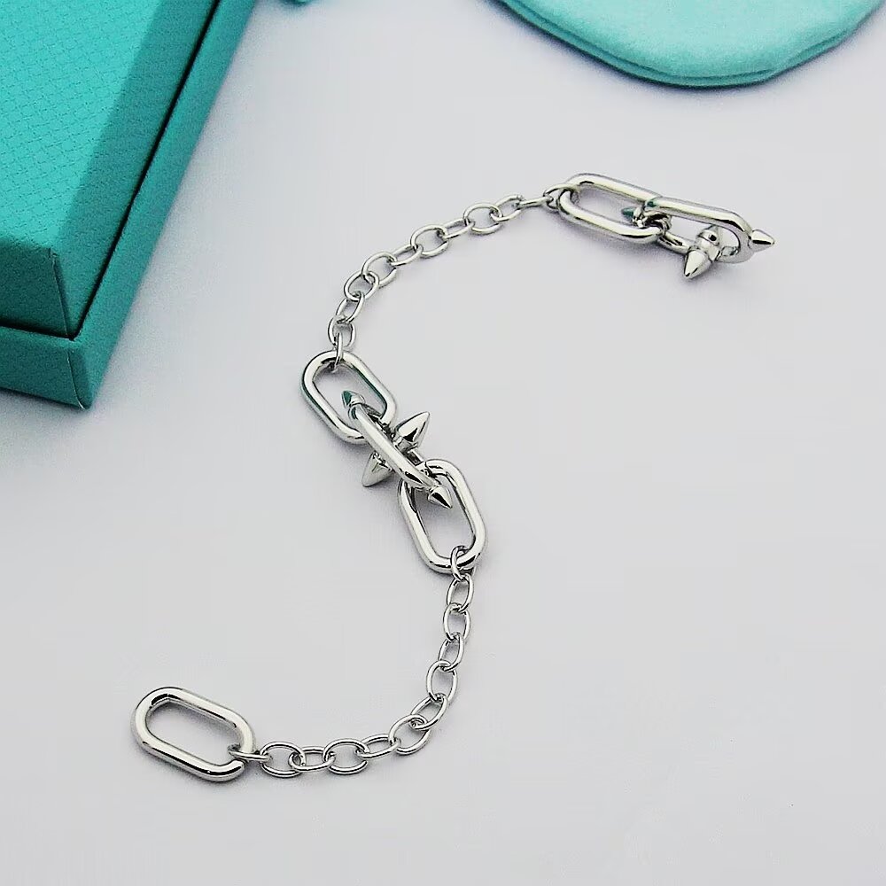 Tiffany & Co. Tiffany Titan by Pharrell Williams Medium Link Station Bracelet  - FashionPlug