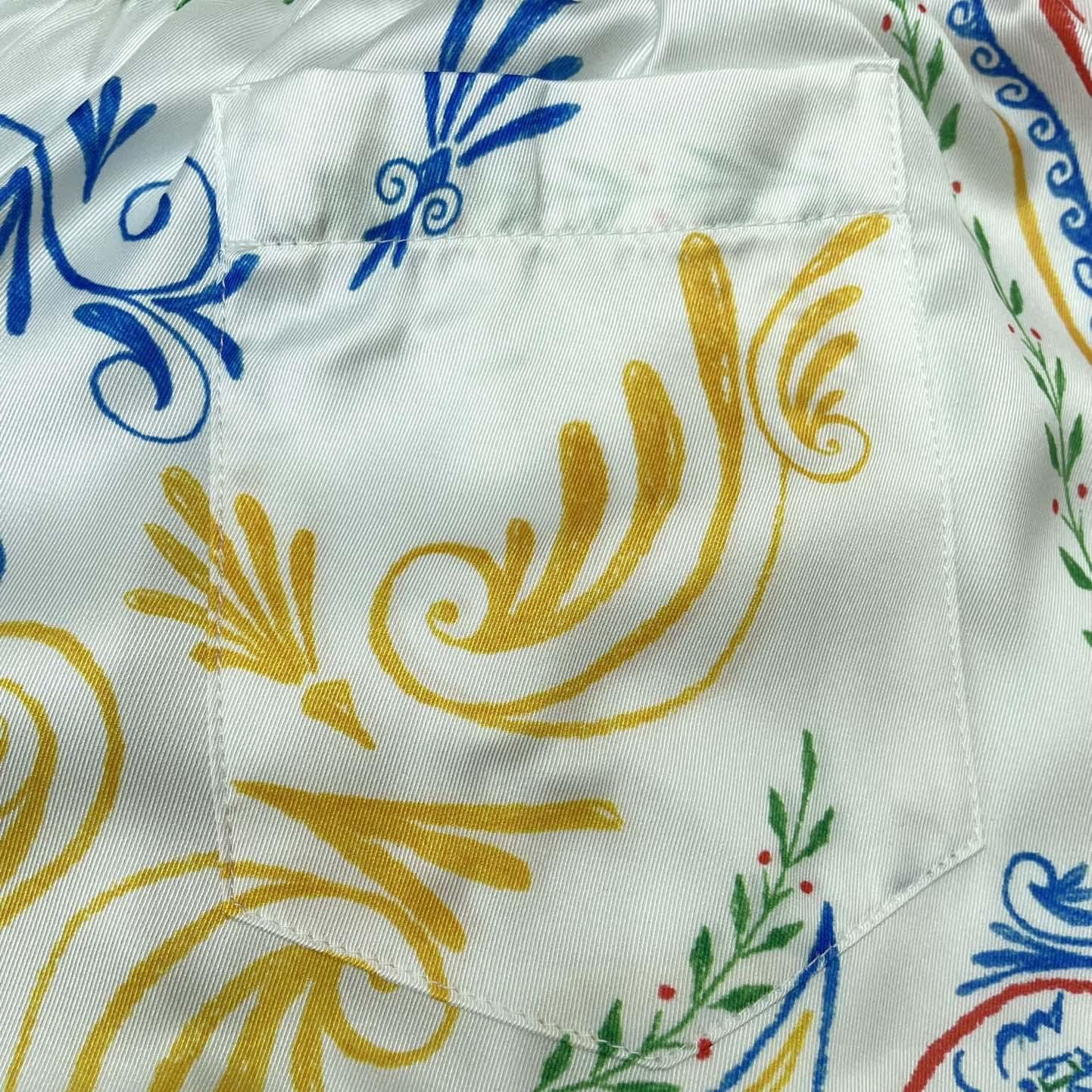 Casablanca La Déesse Du Stade Silk Shorts    CA3511 - FashionPlug