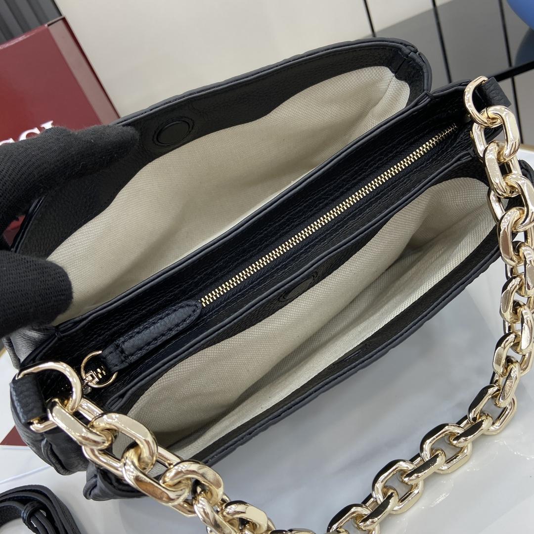 Gucci GG Emblem Mini Shoulder Bag  - FashionPlug